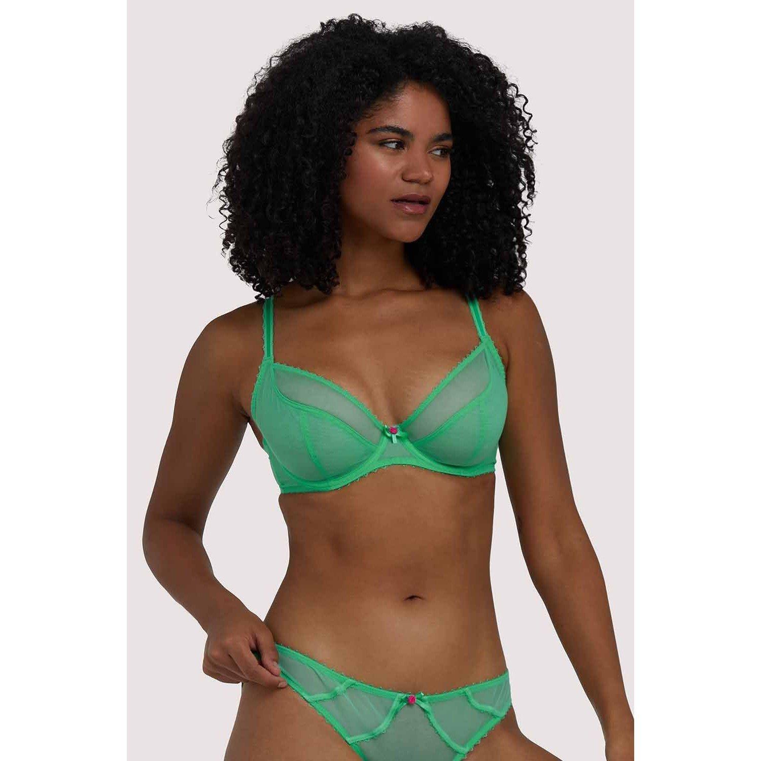 Alpine Green - Playful Promises - Grace Mint Plunge Bra - 1