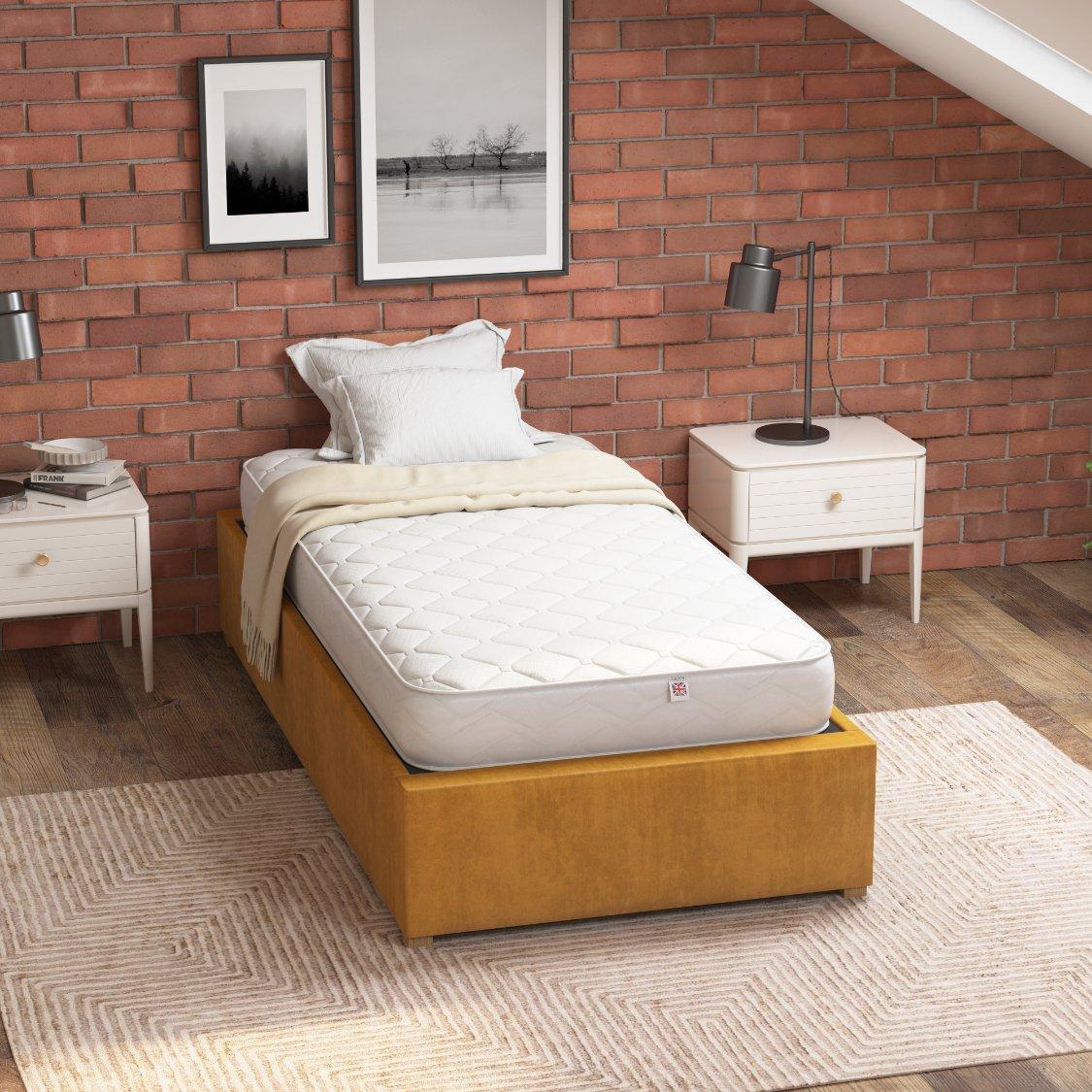 White - Aspire - Aspire UK Made High Density Hybrid Mattress - 5