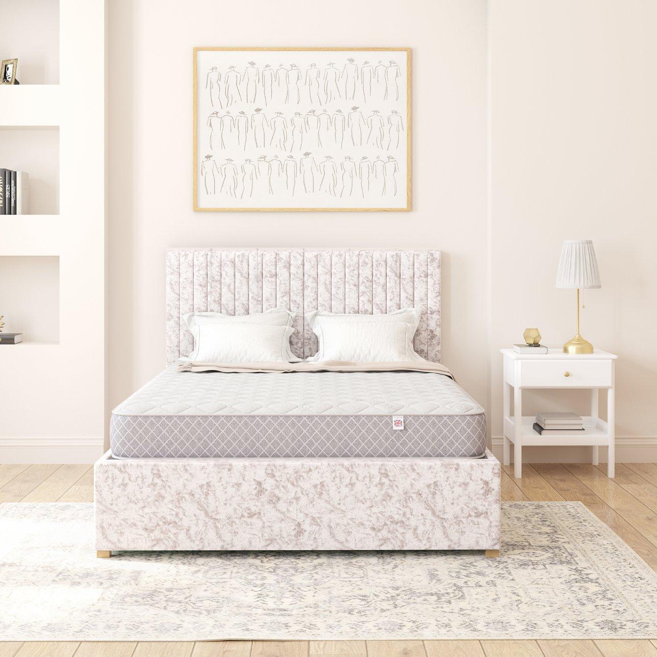 White - Aspire - 900 Foam Hybrid Sprung Comfort Mattress - 1