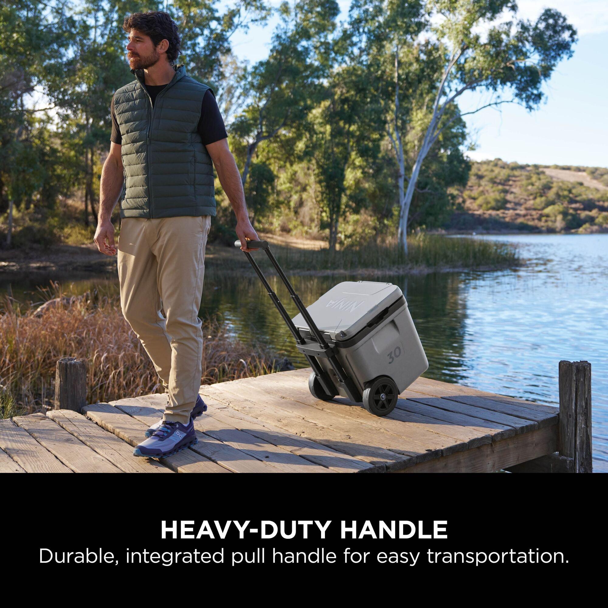 Slate Grey - Ninja - FrostVault 30QT/28L Wheeled Cooler - 11
