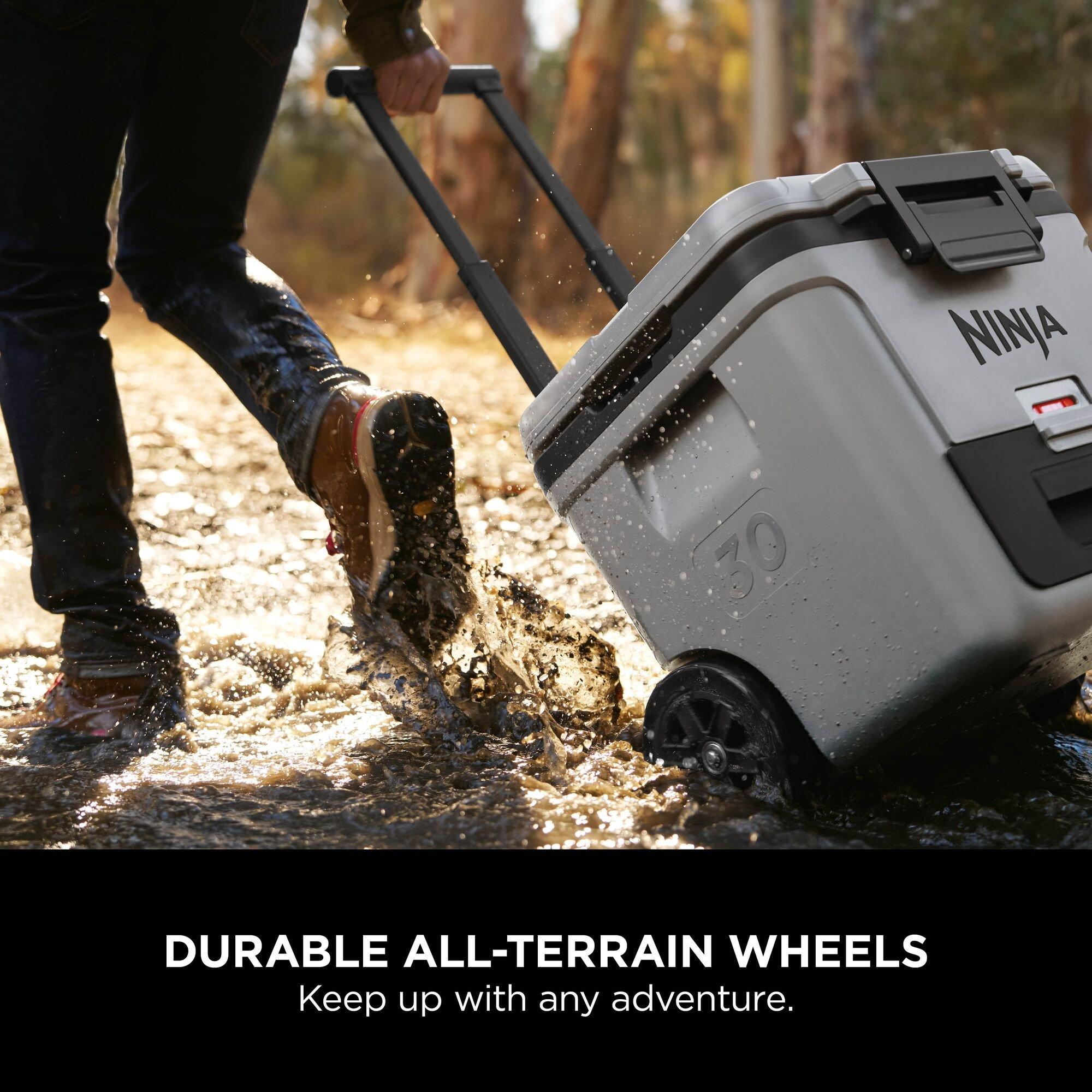 Slate Grey - Ninja - FrostVault 30QT/28L Wheeled Cooler - 9