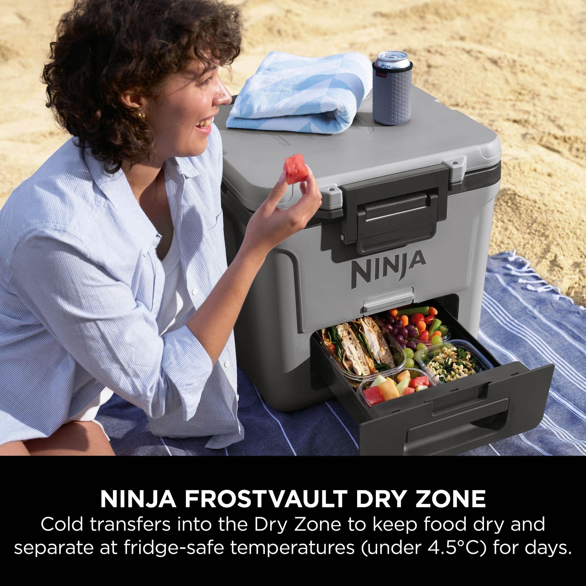 Slate Grey - Ninja - FrostVault 30QT/28L Wheeled Cooler - 10