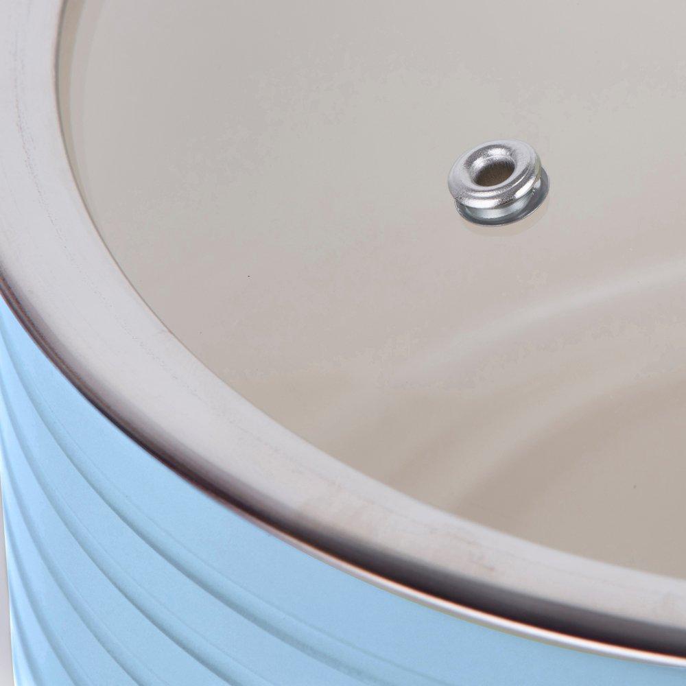 Blue - Swan - Retro 5 Piece Pan Set Sky Blue - 8