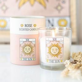 Something Different The Sun Vintage Tarot Rose Candle