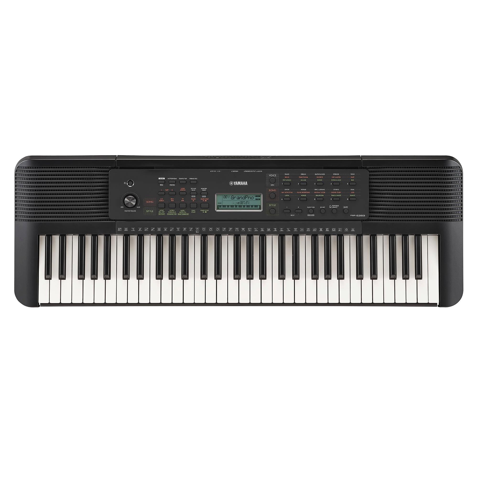 Black - Yamaha - PSR-E283 Portable Keyboard - 1