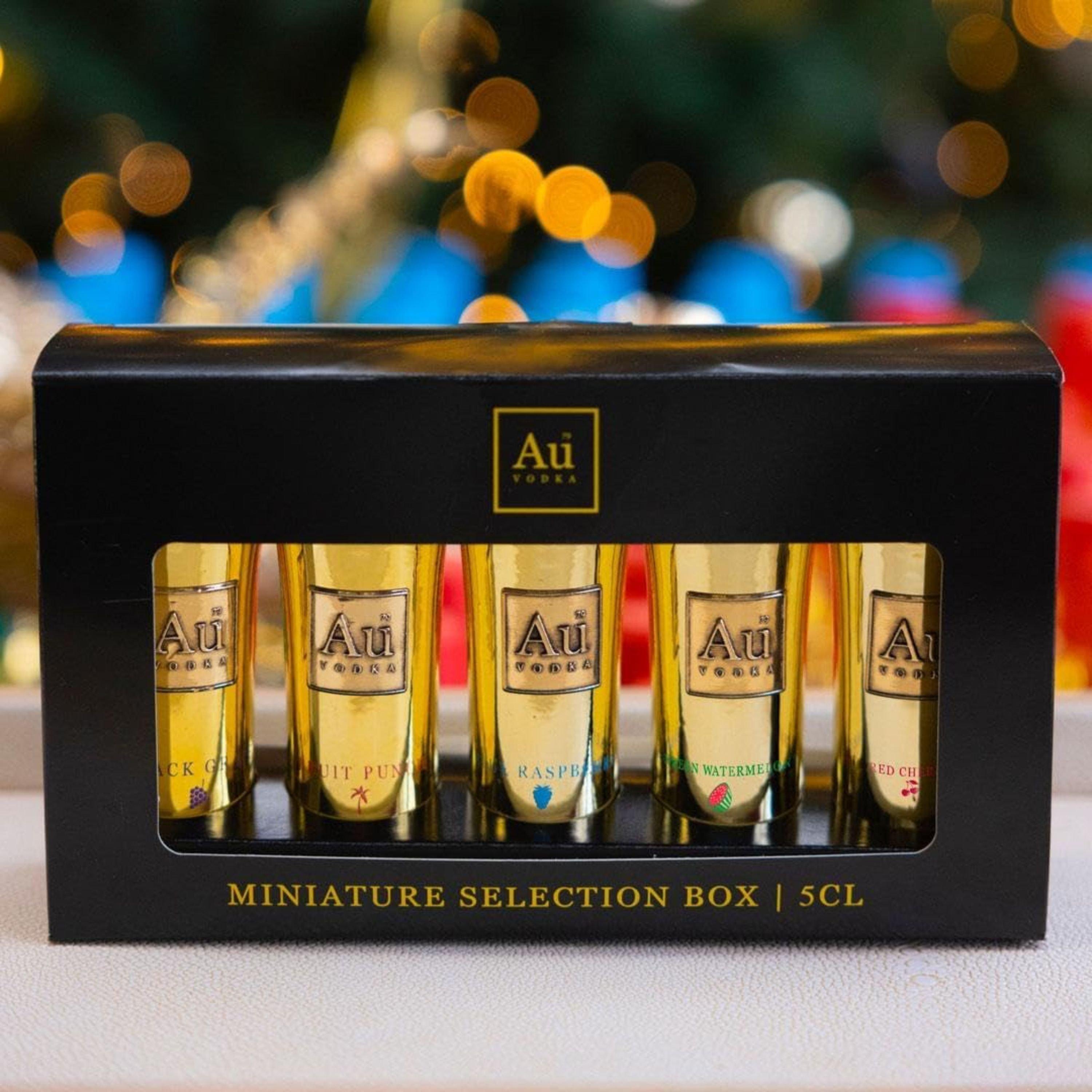 Gold - Au Vodka - Au Vodka 5x5cl Miniature Gift Set -Cosmetic Damage