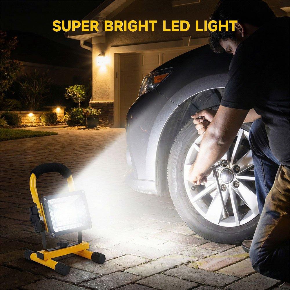 Yellow - Breeins - Outdoor Rechargeable LED Floodlight - 11