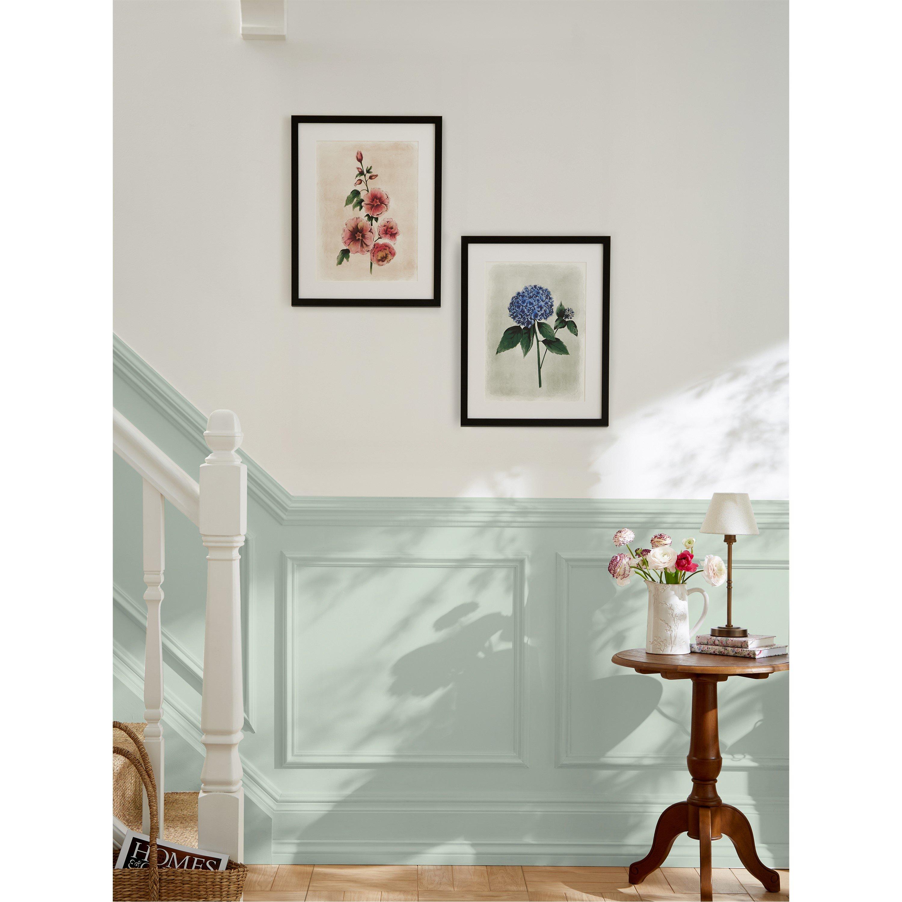 Blue - Laura Ashley - Hydrangea Flower Print in a Black Frame - 2