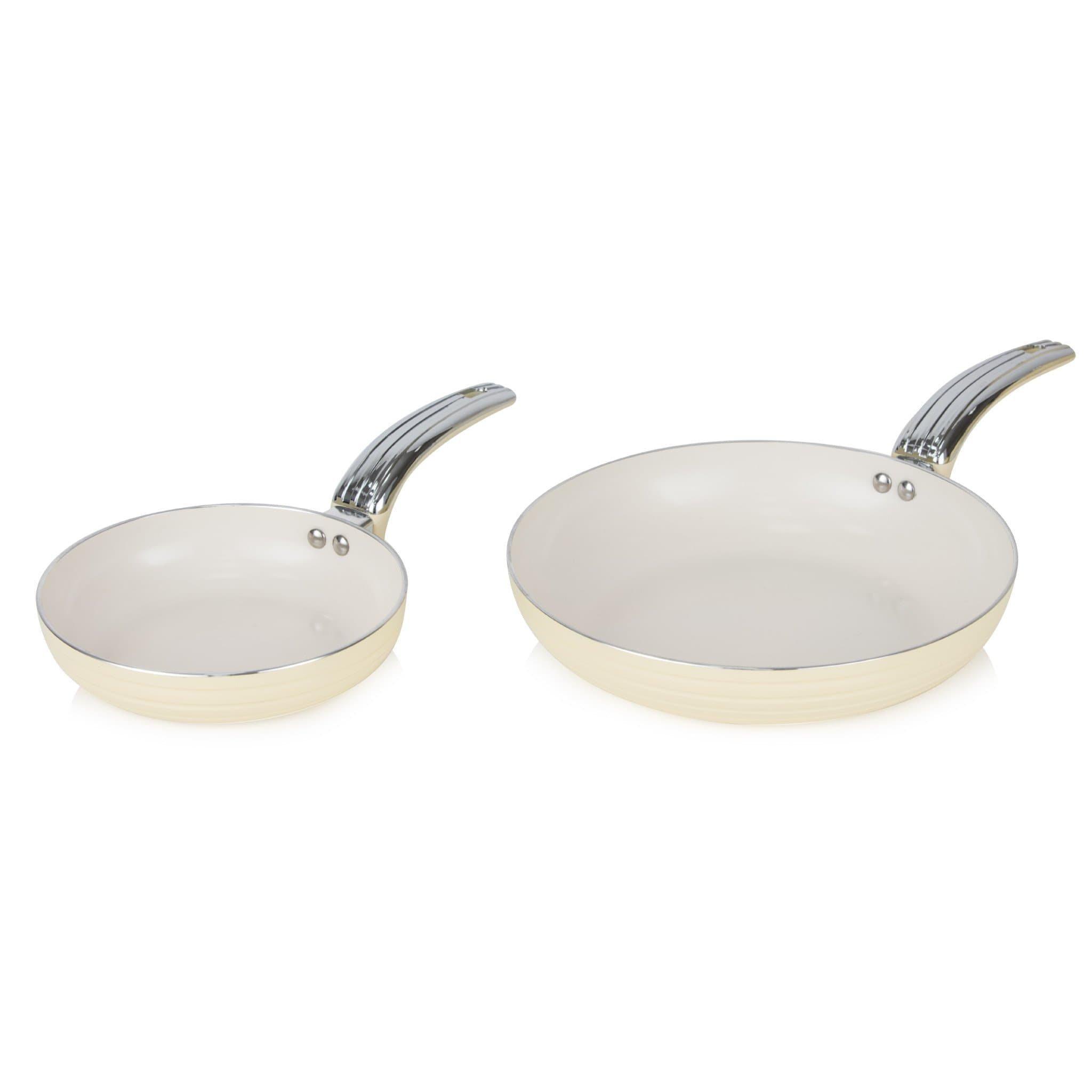 Cream - Swan - Retro 5 Piece Pan Set Cream - 3