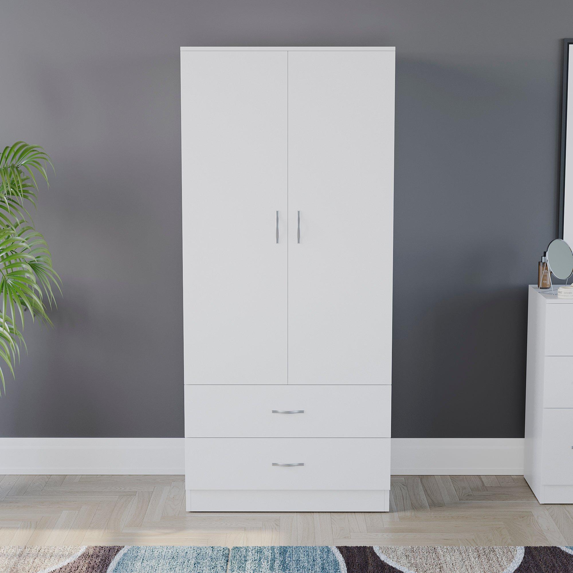 White - Lassic - Vida Designs Riano 2 Door 2 Drawer Wardrobe - 3