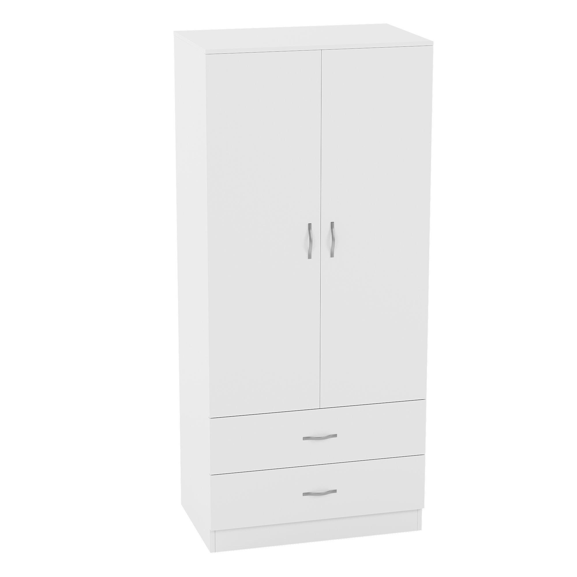 White - Lassic - Vida Designs Riano 2 Door 2 Drawer Wardrobe - 8