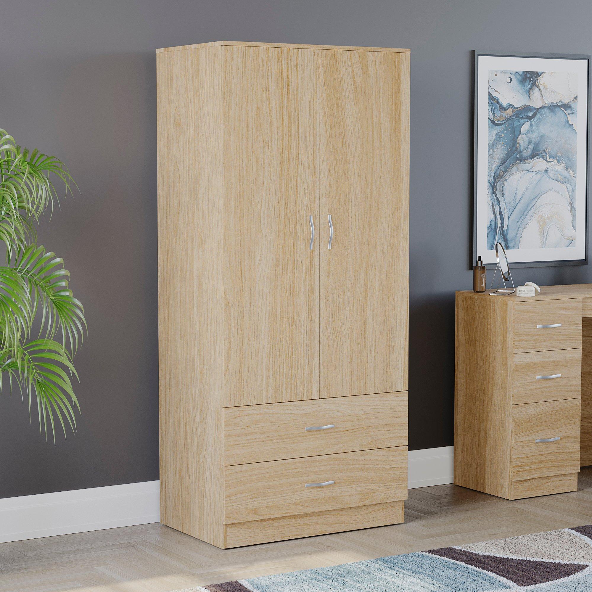Lassic  Vida Designs Riano 2 Door 2 Drawer Wardrobe - Pine - 2+2