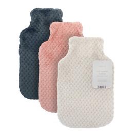 Country Club Hot Water Bottle with Plush Popcorn Cover