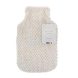 Country Club Hot Water Bottle with Plush Popcorn Cover