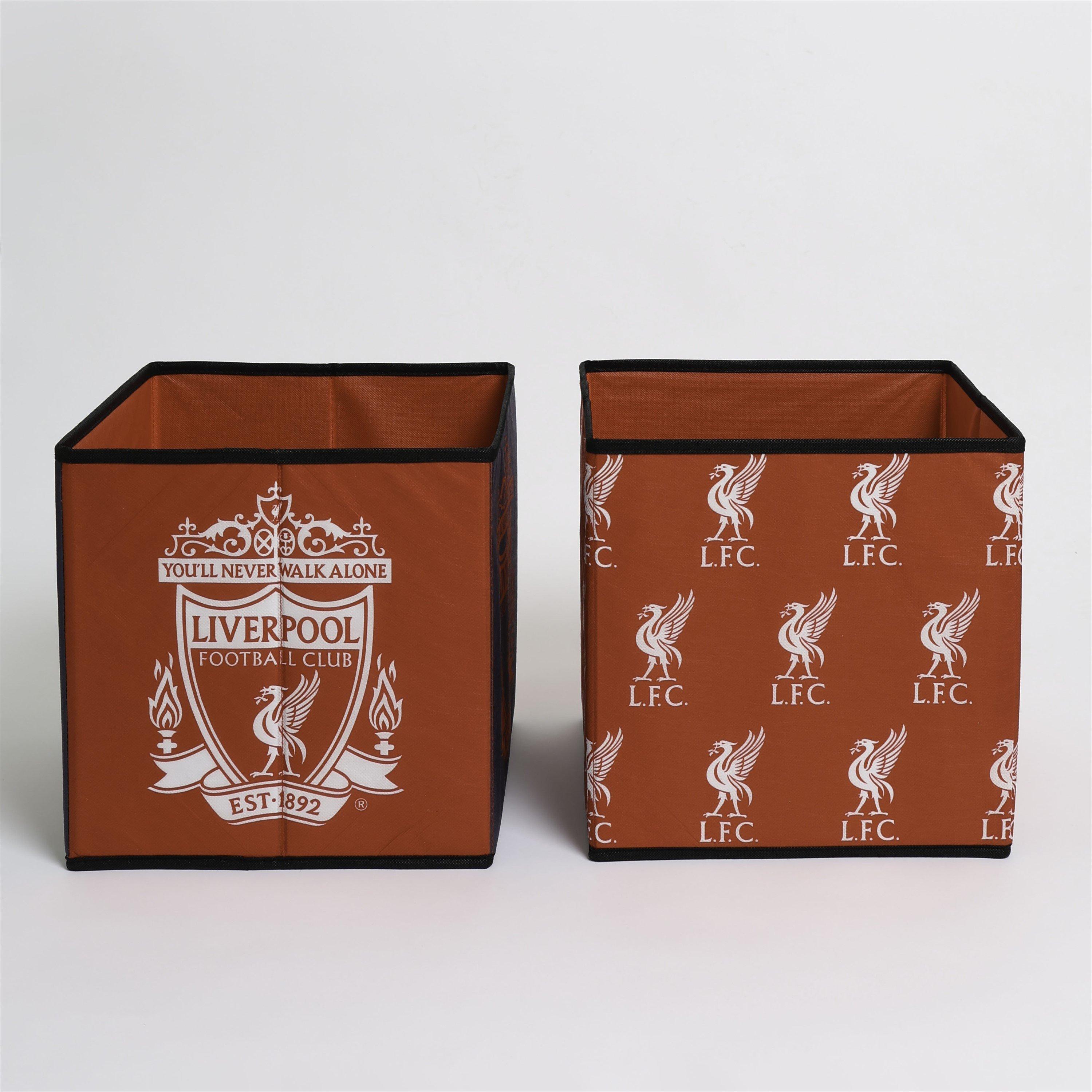 Red - Liverpool FC - Liverpool Strike Storage Cubes 2 Pack - 2