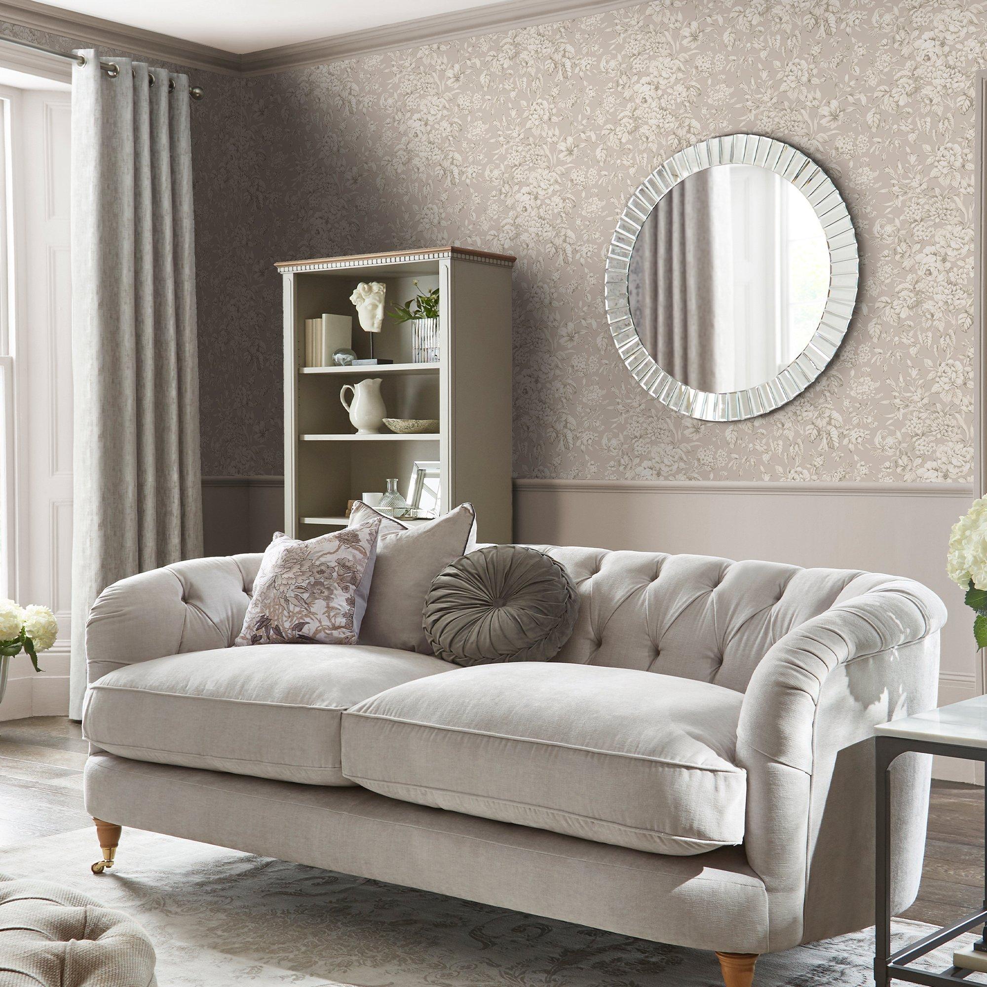 Dove Grey - Laura Ashley - Heledd Blooms Dove Grey Wallpaper - 1