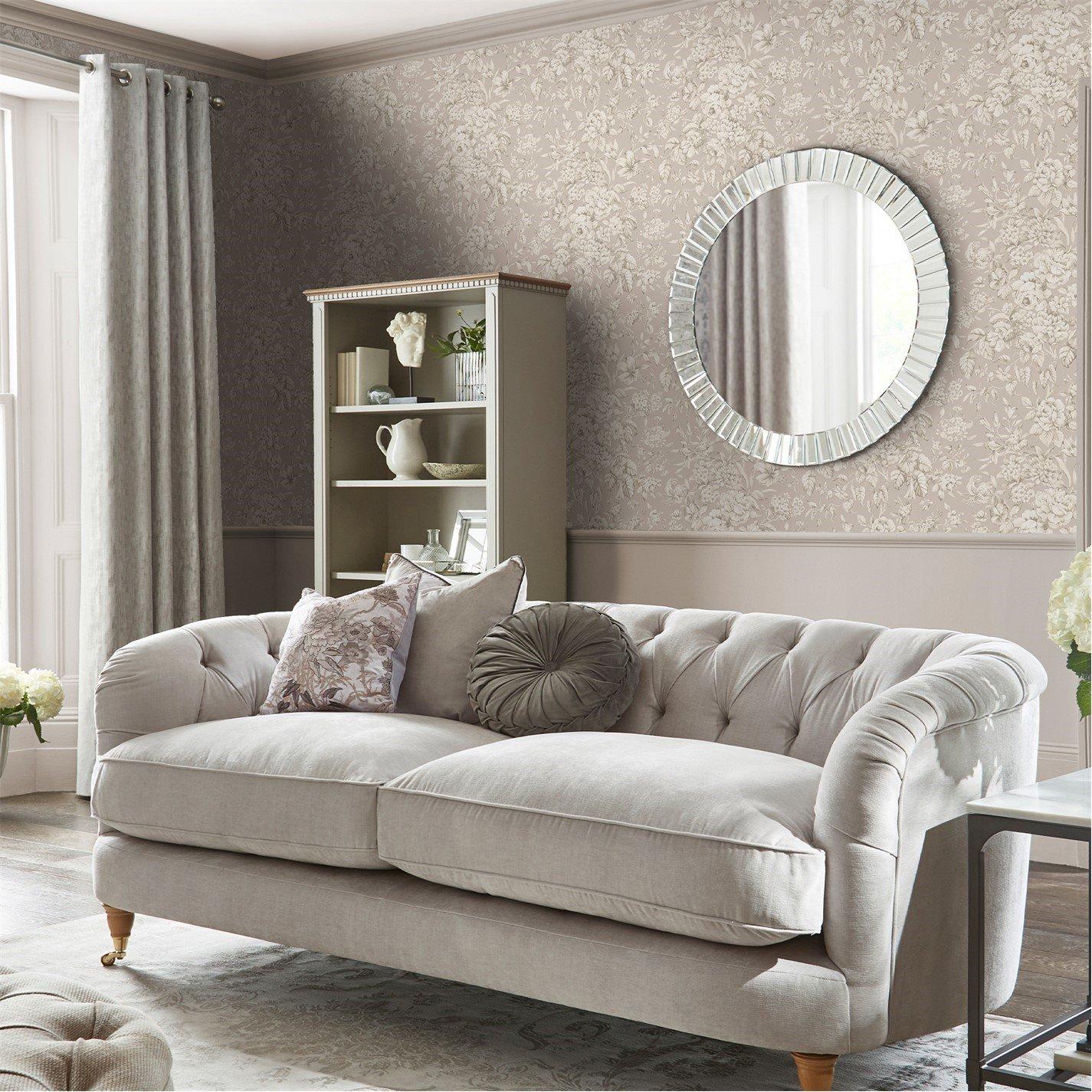 Dove Grey - Laura Ashley - Heledd Blooms Dove Grey Wallpaper - 2