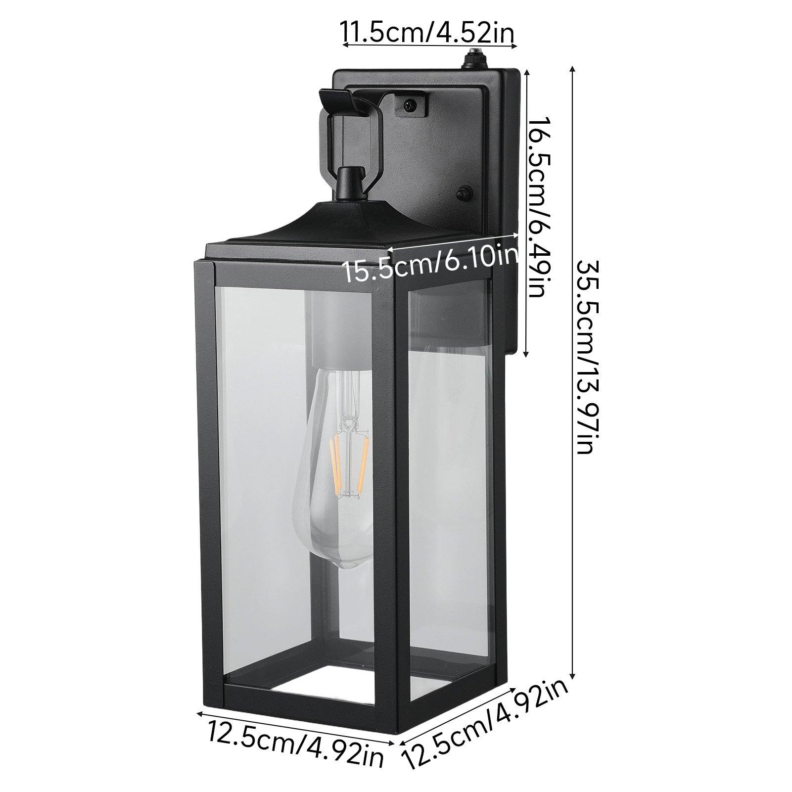 Black - Breeins - Outdoor Wall Light with Motion Sensor - 2