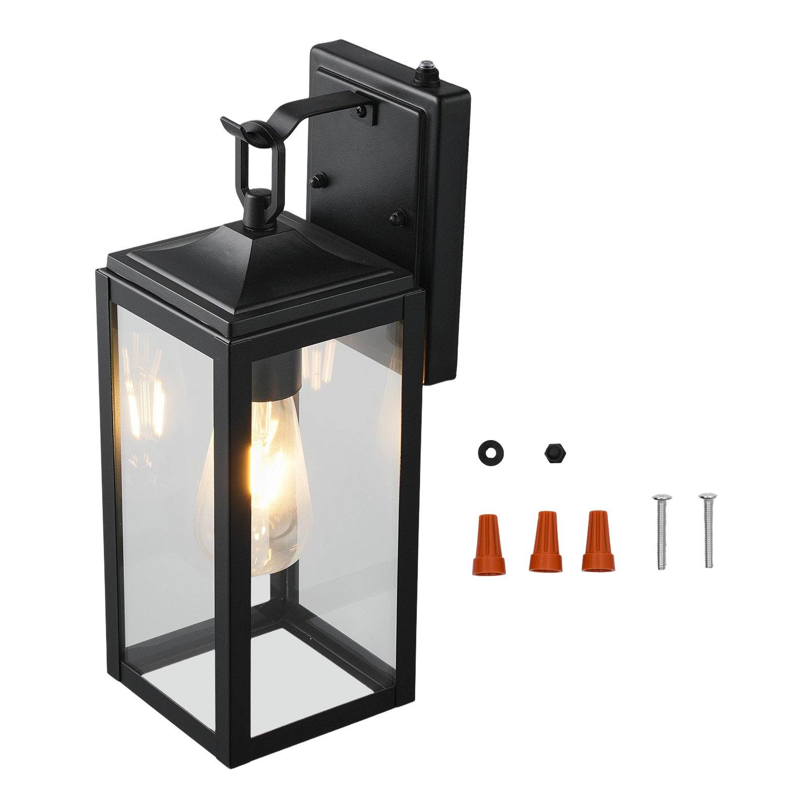 Black - Breeins - Outdoor Wall Light with Motion Sensor - 12