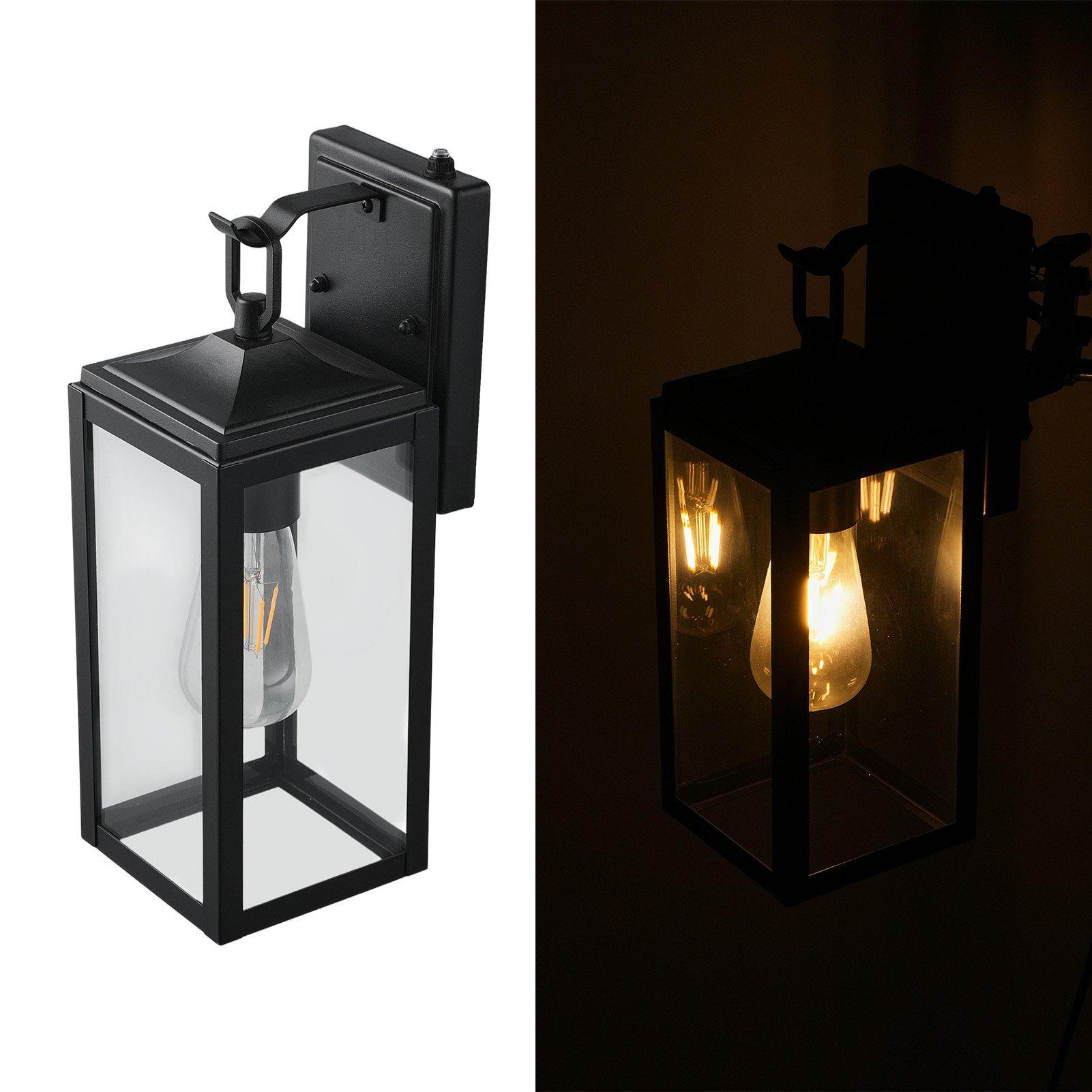 Black - Breeins - Outdoor Wall Light with Motion Sensor - 14