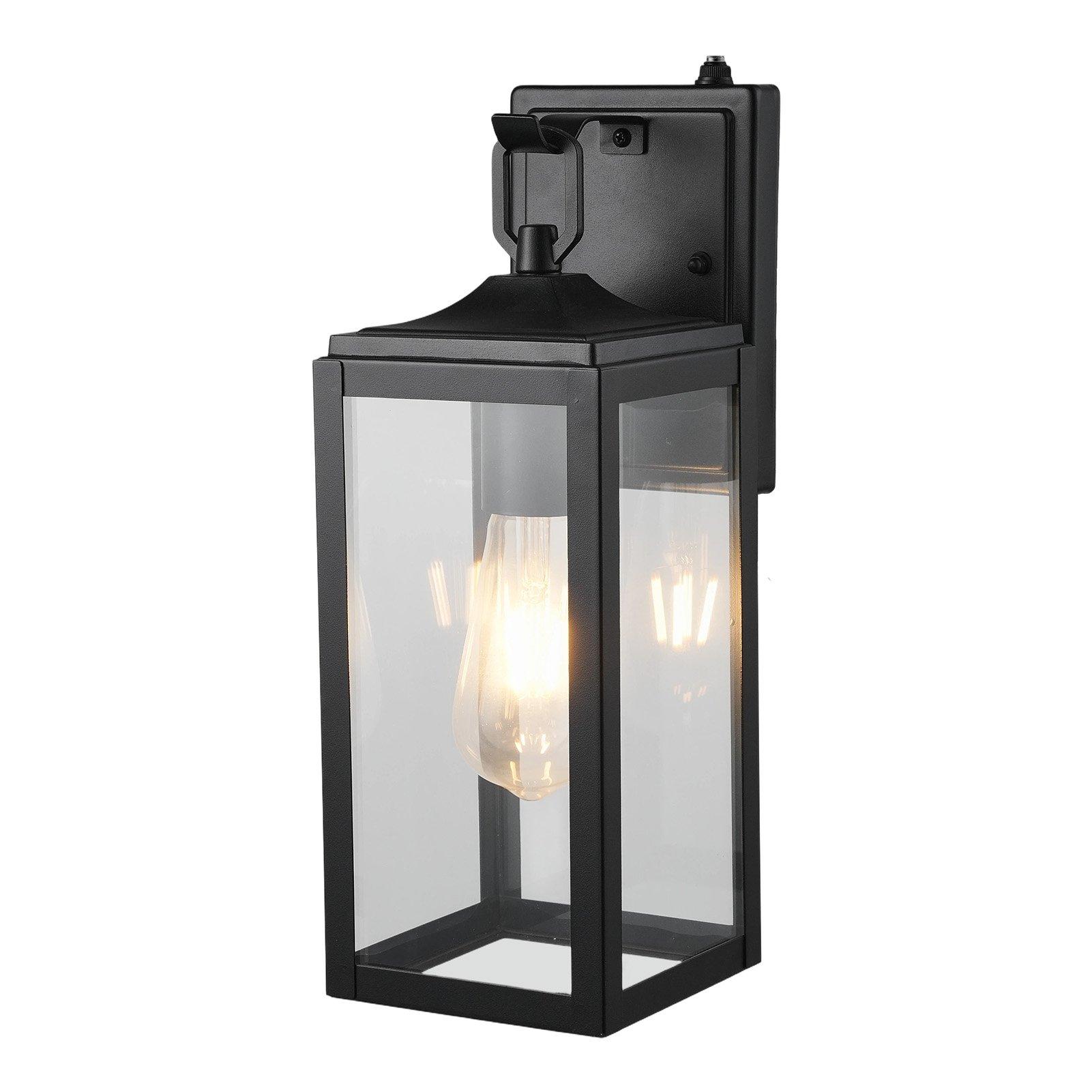 Black - Breeins - Outdoor Wall Light with Motion Sensor - 5