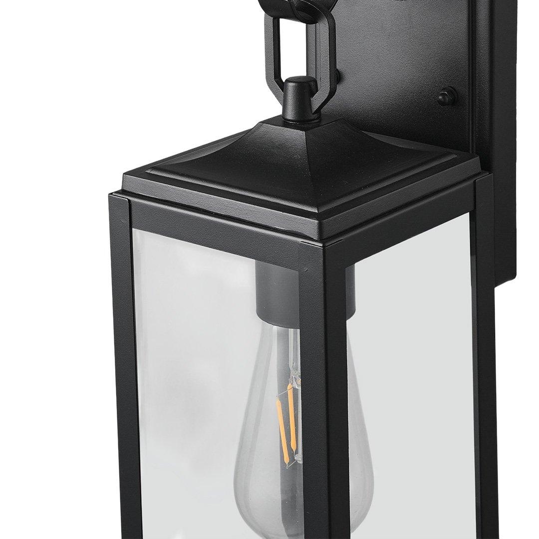 Black - Breeins - Outdoor Wall Light with Motion Sensor - 7