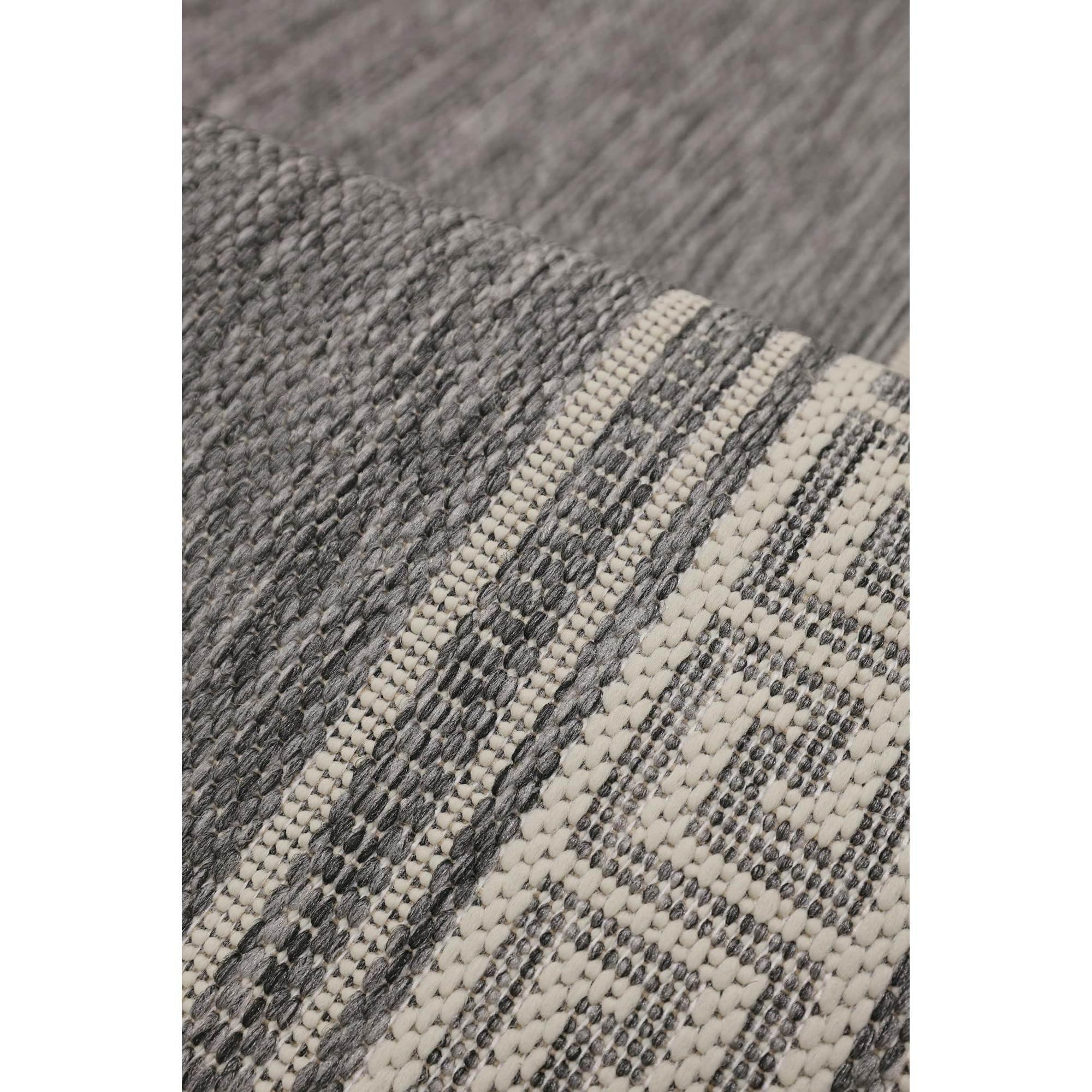 Grey - Homemaker - Gel Greek Key Rug Steel Grey - 6