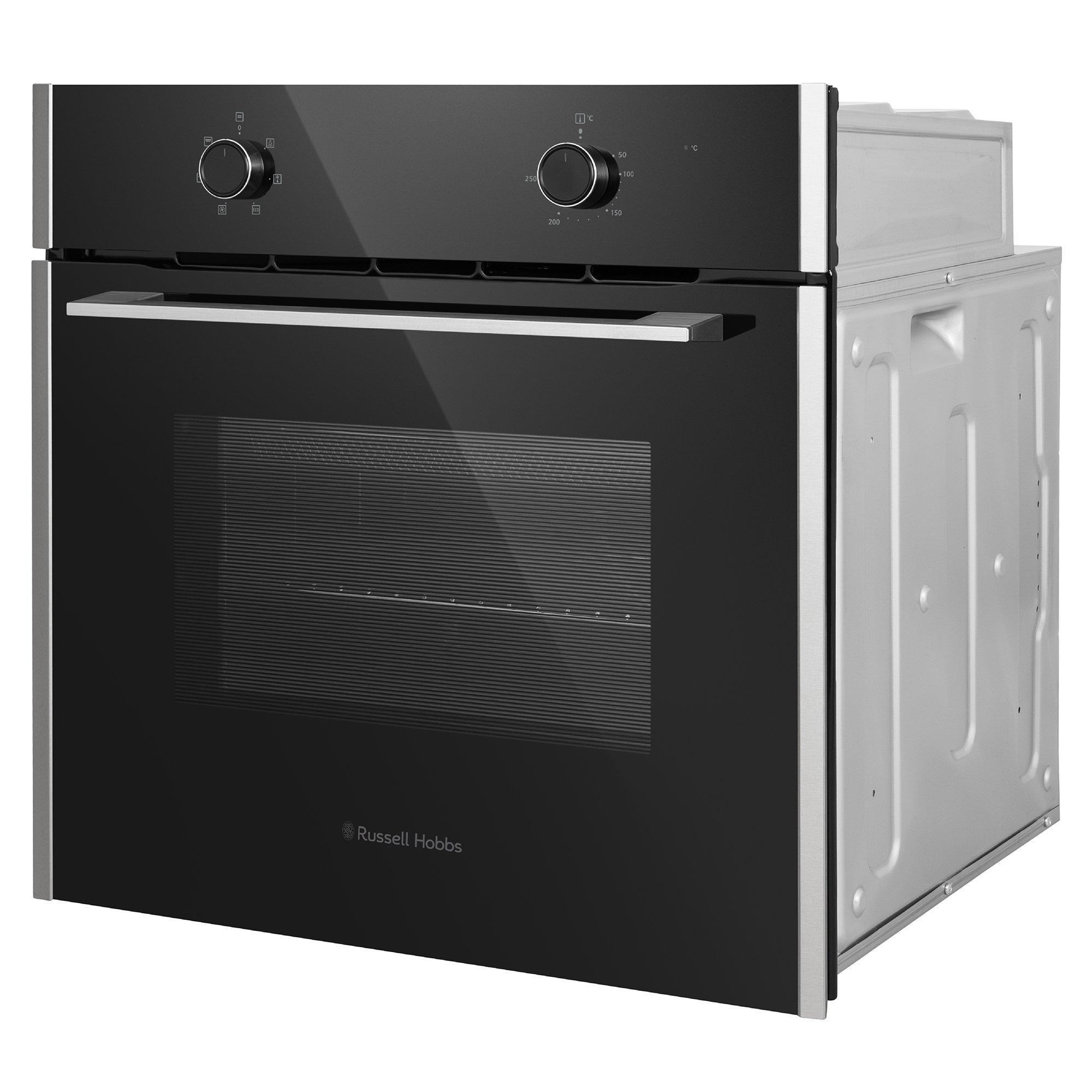 Black - Russell Hobbs - RHFEO7006BS Built In Electric Fan Oven - 2