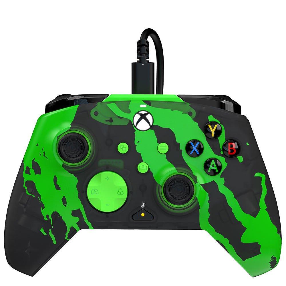 Jolt Green - PDP - REMATCH GLOW Xbox Wired Controller: Jolt Green - 1