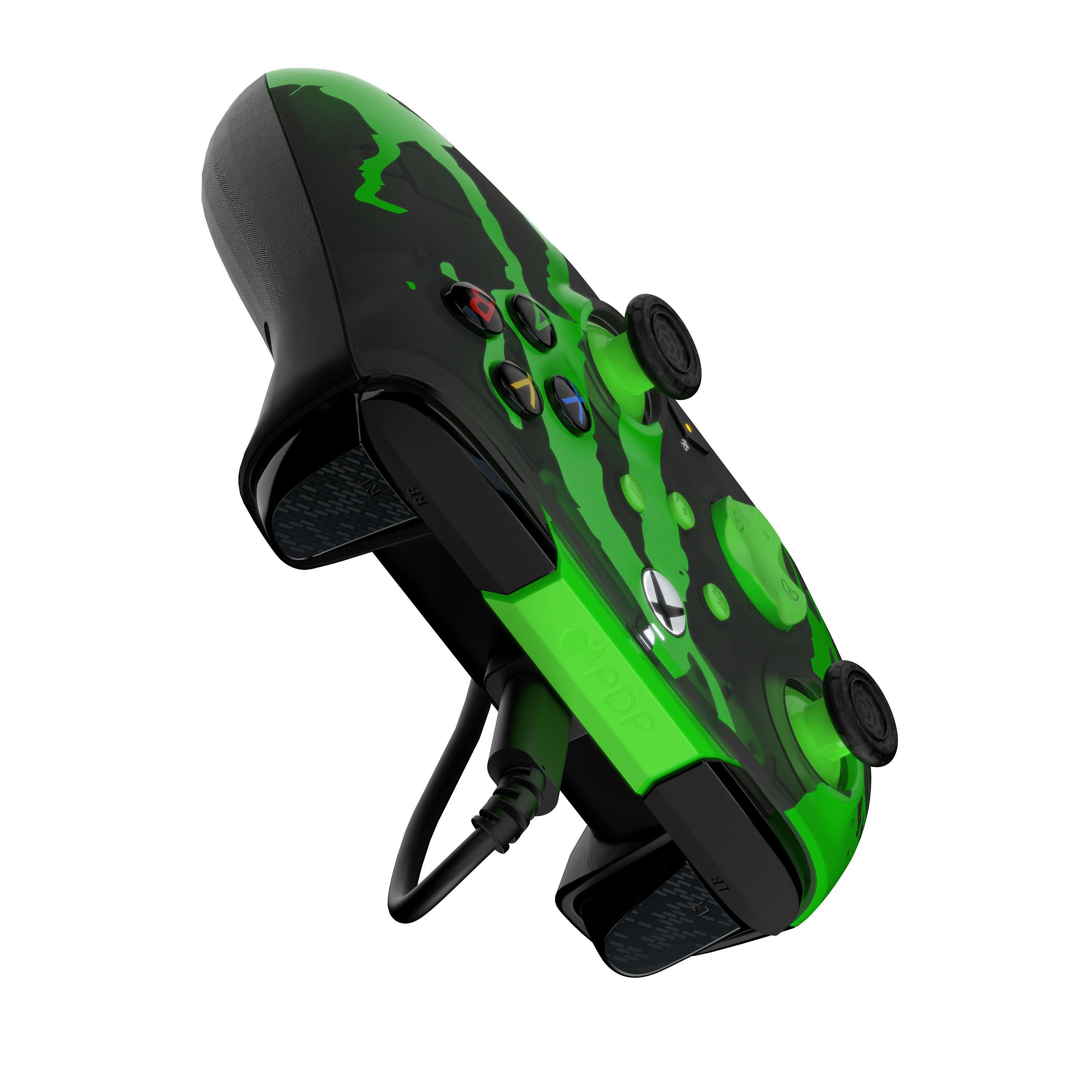Jolt Green - PDP - REMATCH GLOW Xbox Wired Controller: Jolt Green - 2