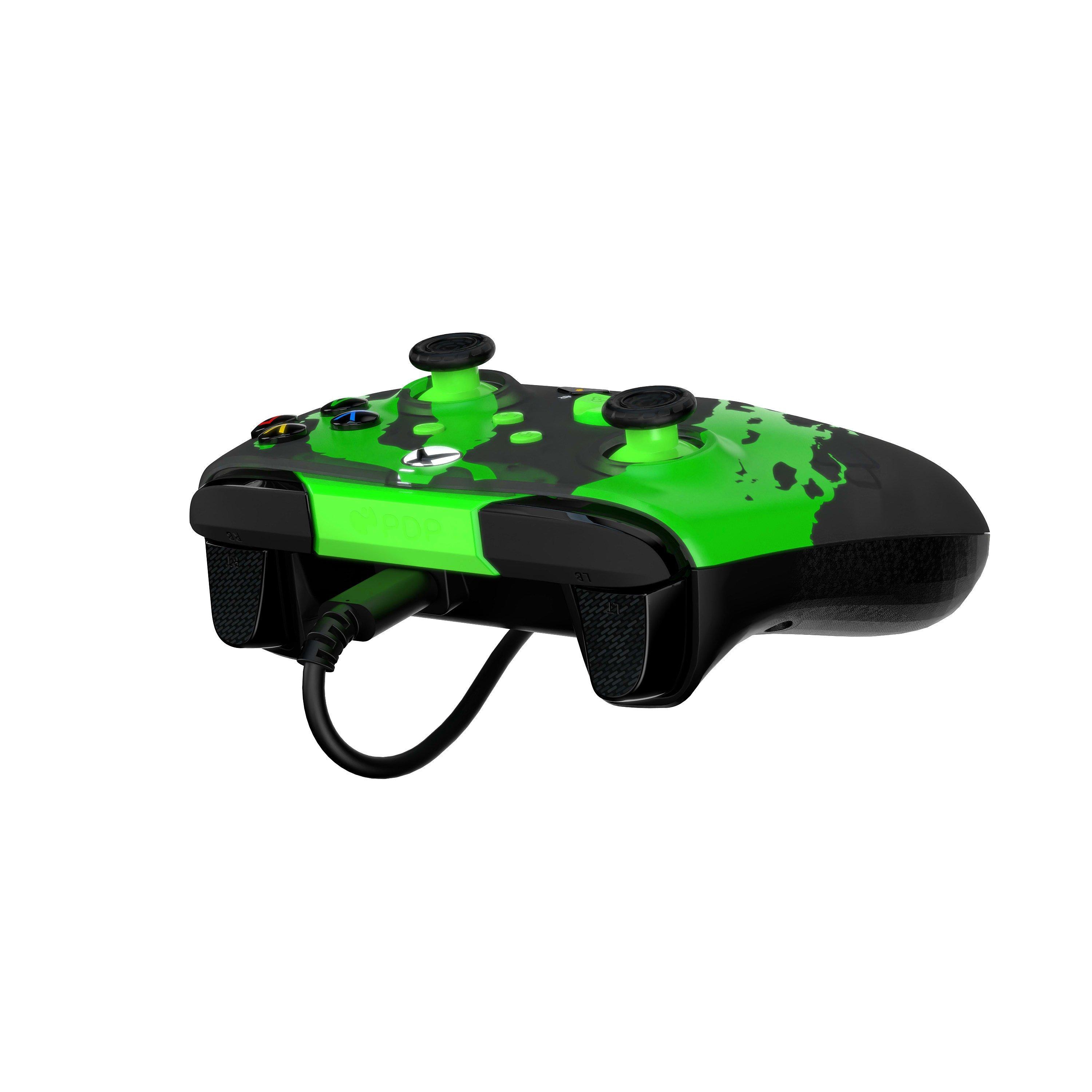 Jolt Green - PDP - REMATCH GLOW Xbox Wired Controller: Jolt Green - 3