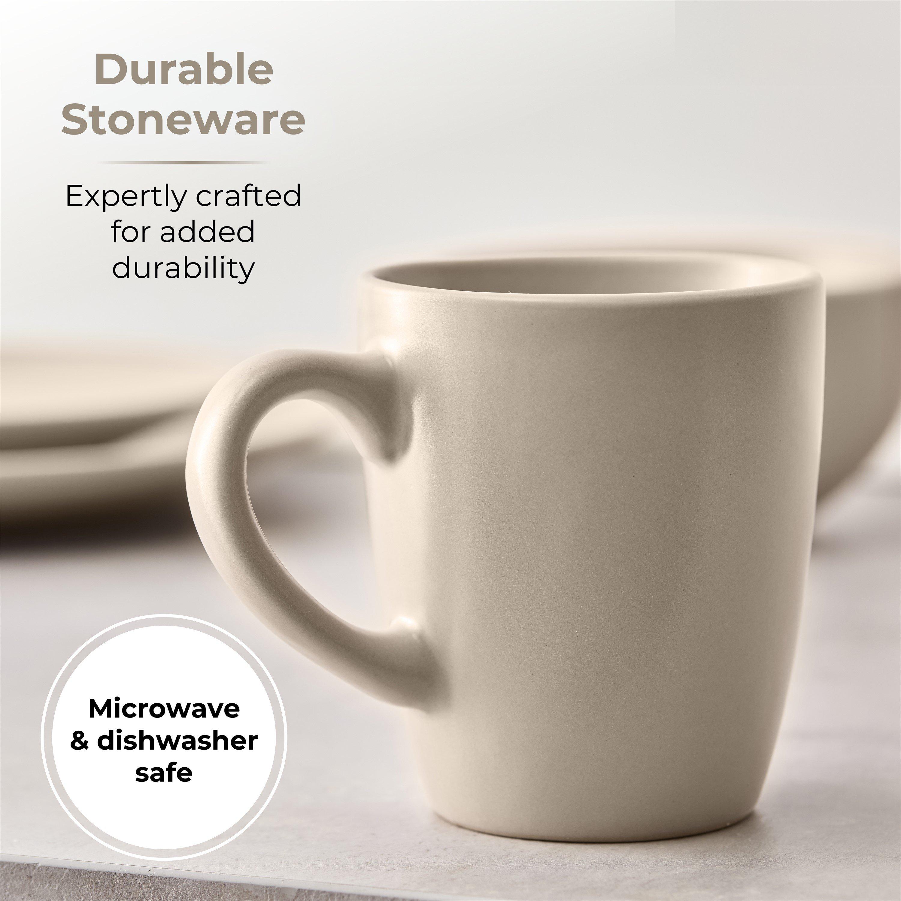 Taupe - Tower - Tower 16 Piece Dinner Set Smooth Matte Glaze Fini - 4