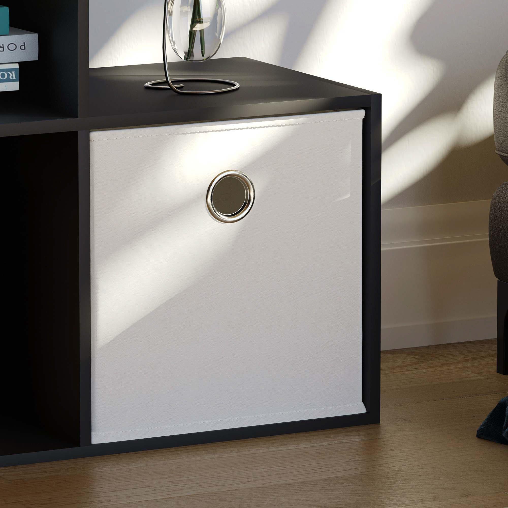 White - Lassic - 6 Cube Storage Unit (B) + Set of 3 Storage Cubes - 5