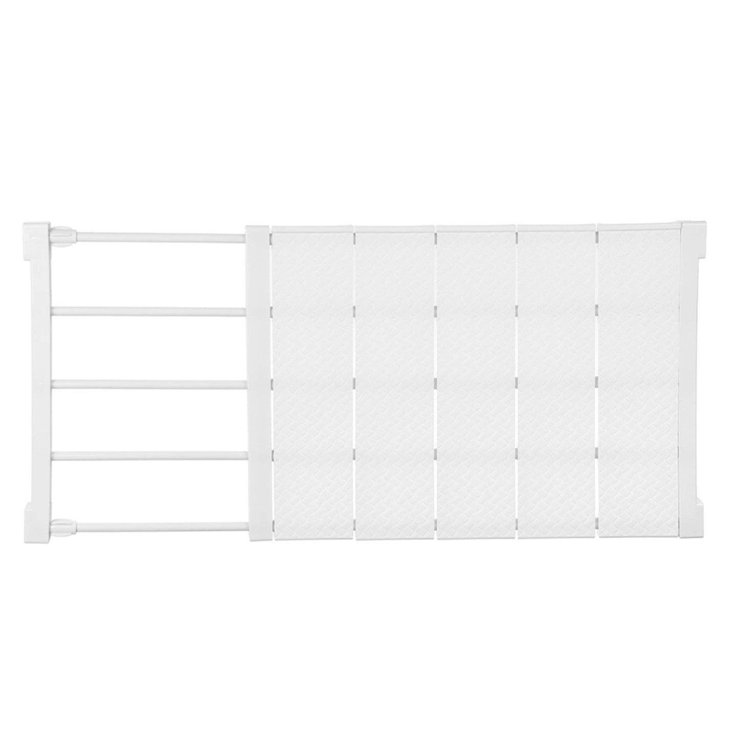 White - LIFE IDEAS - 50x25cm Expandable Closet Tension Shelf Rod - 3