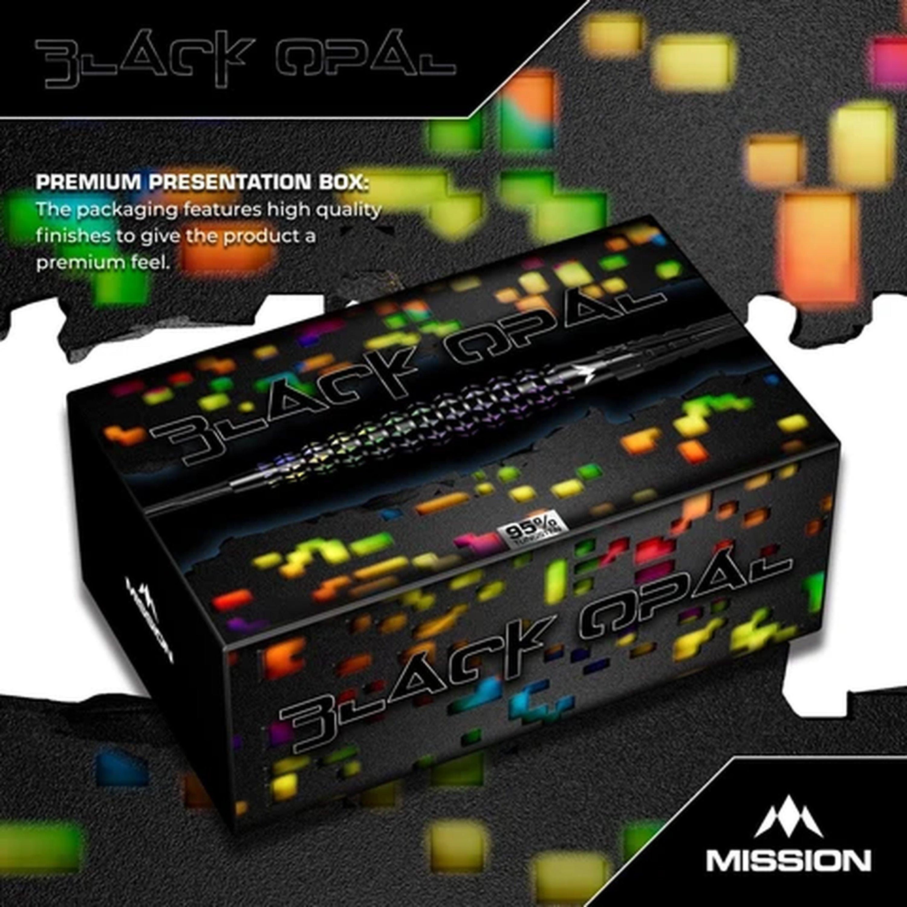 Black Opal - Mission Darts - Mission Black Opal Darts - Steel Tip -95% Tungsten - 6