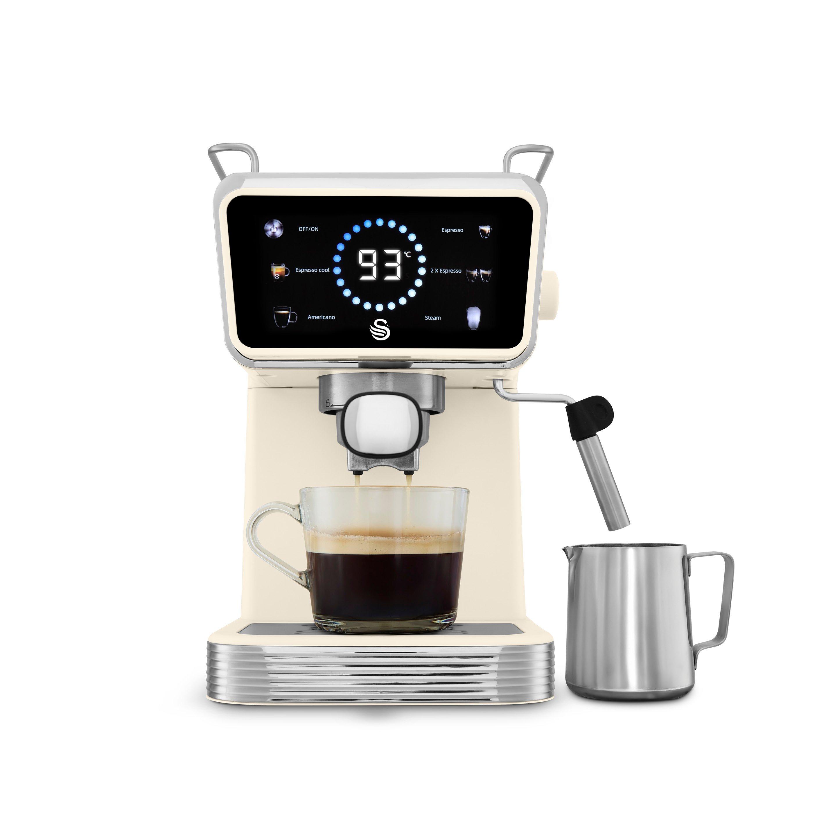 Swan Unisex Cream Digital Coffee Machine In - Image 6