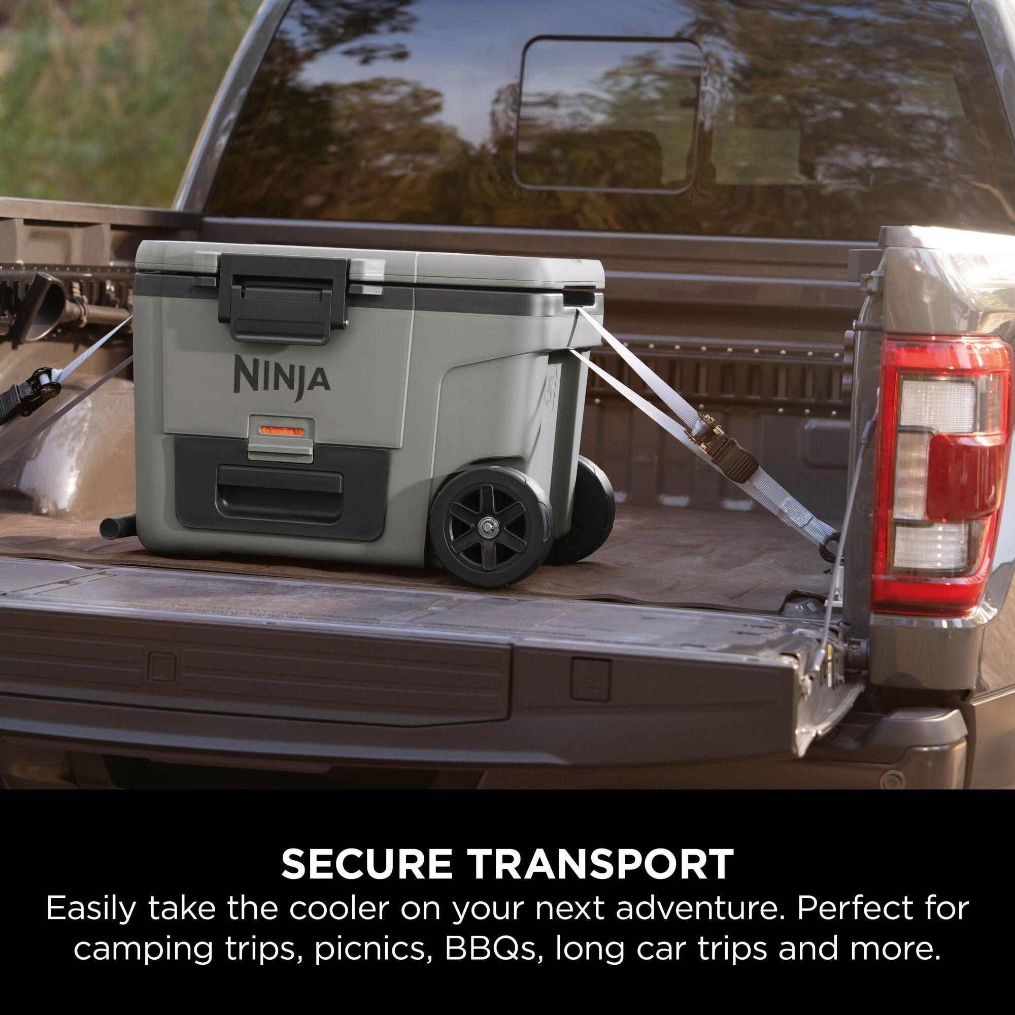 Slate Grey - Ninja - FrostVault 45QT/42L Wheeled Cooler with Dry Zone - 11