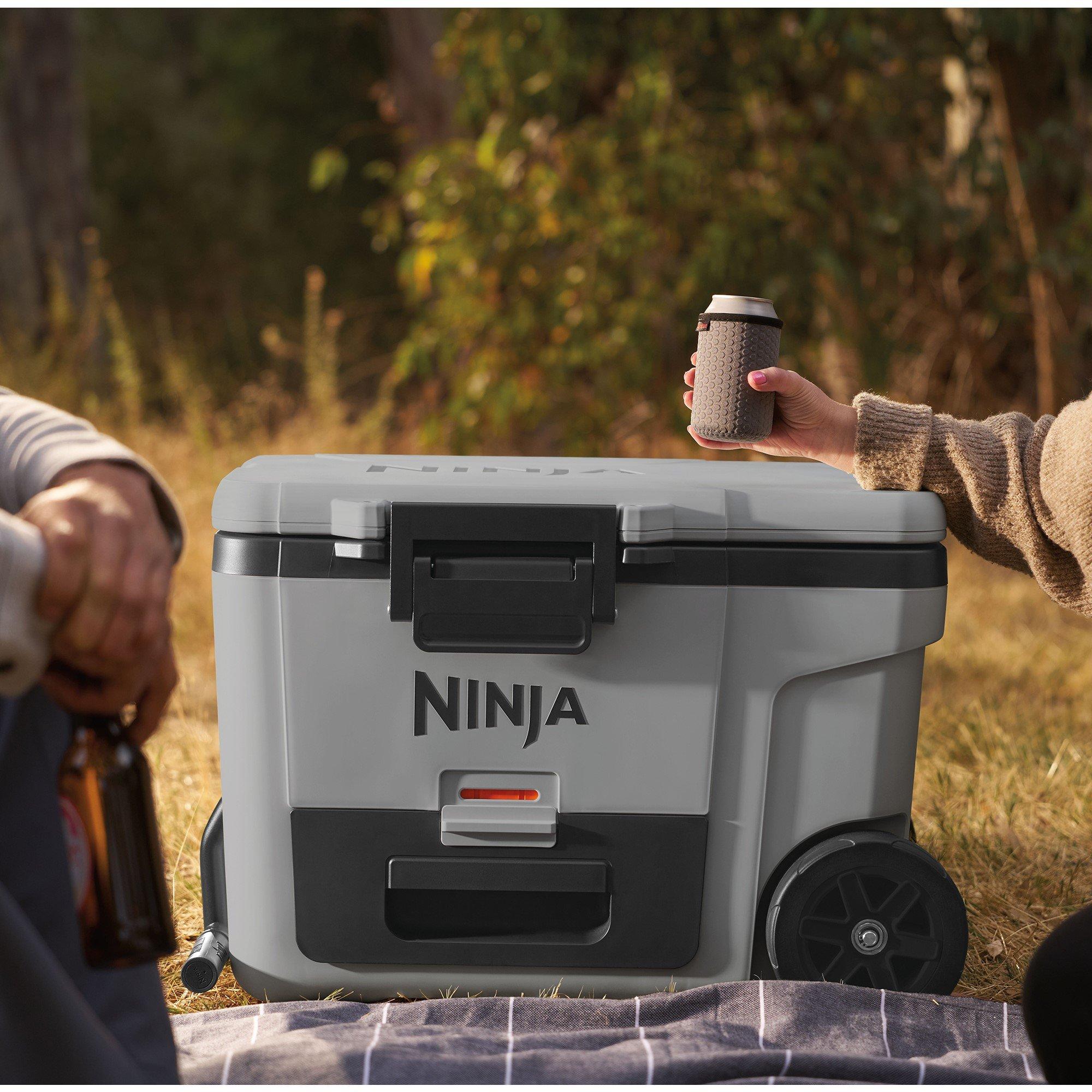 Slate Grey - Ninja - FrostVault 45QT/42L Wheeled Cooler with Dry Zone - 12