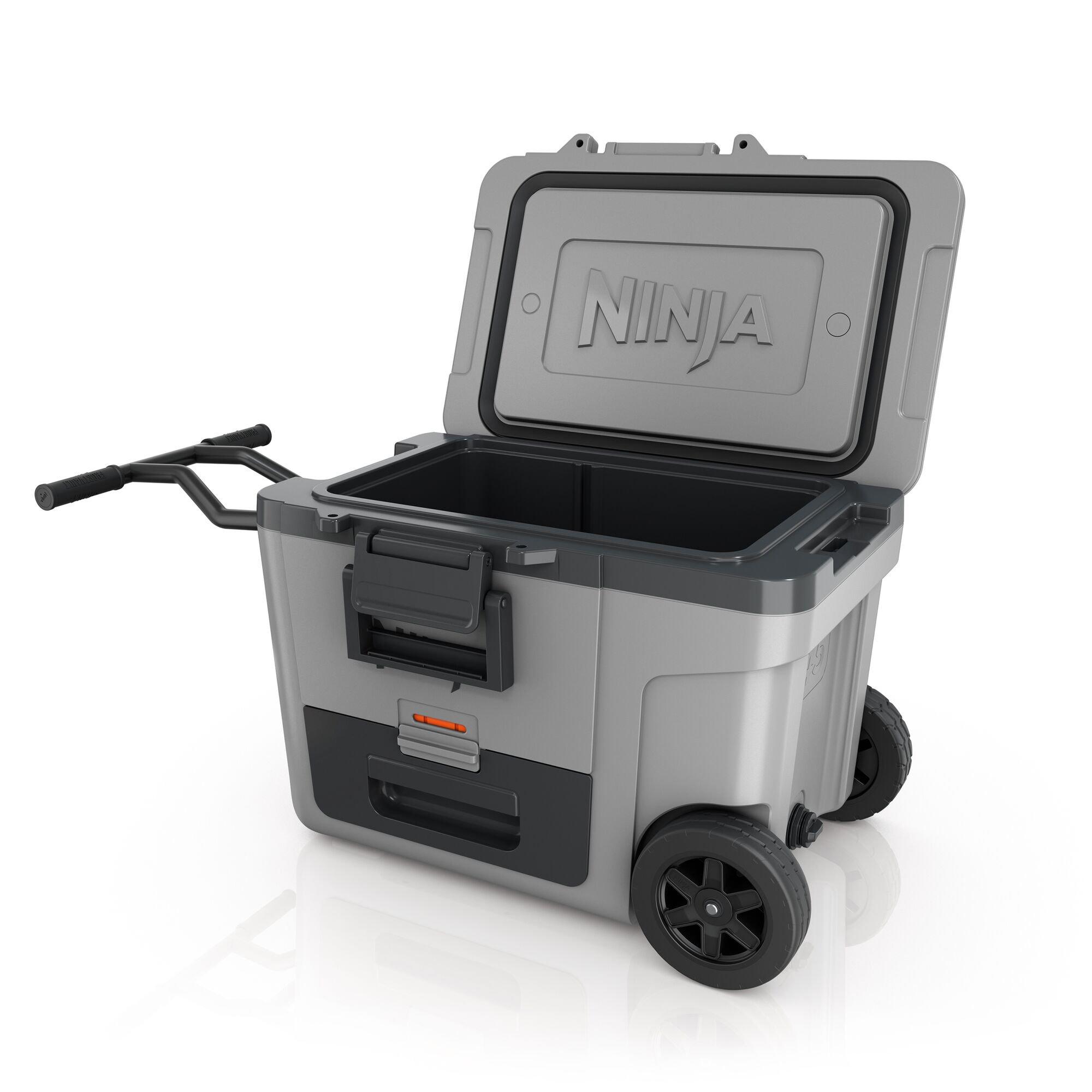 Slate Grey - Ninja - FrostVault 45QT/42L Wheeled Cooler with Dry Zone - 3