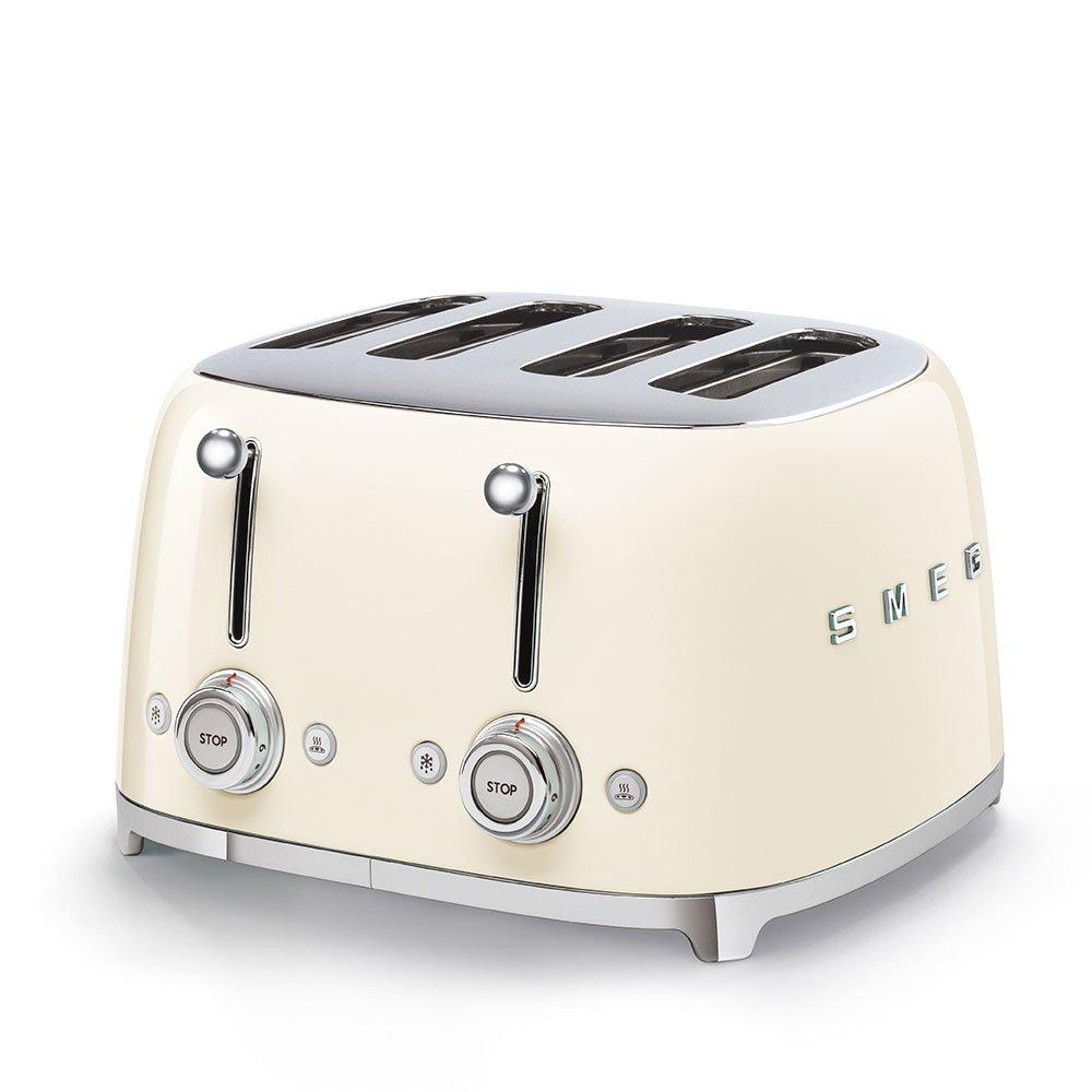 Cream - Smeg - 50s 4 by 4 Slice Toaster Cream - 1