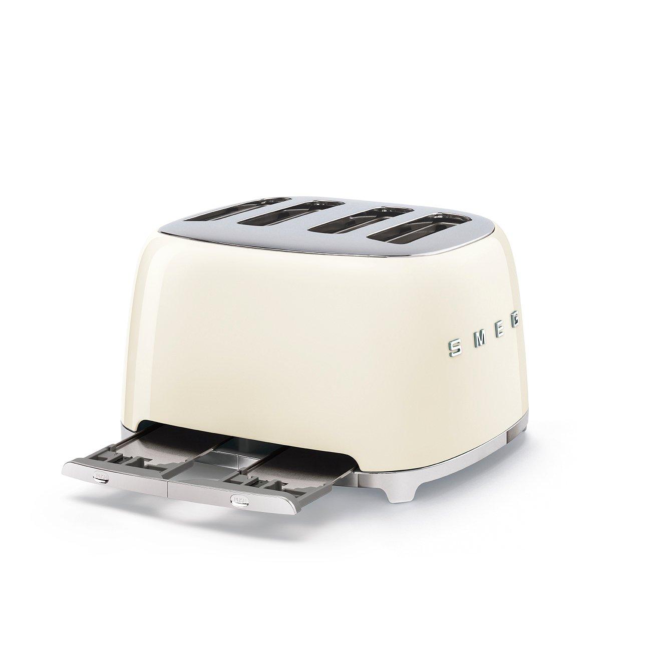 Cream - Smeg - 50s 4 by 4 Slice Toaster Cream - 3