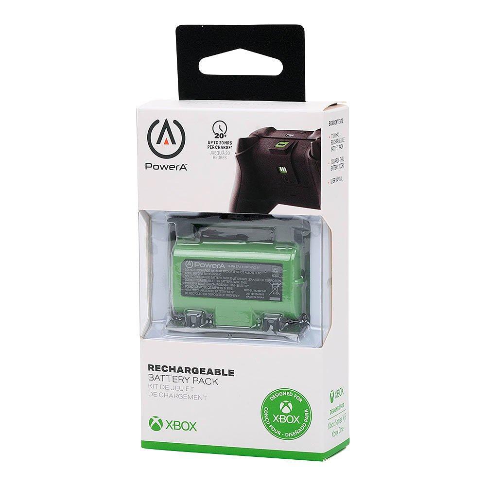 Black/Green - PowerA - Rechargeable Battery Pack for Xbox - 1