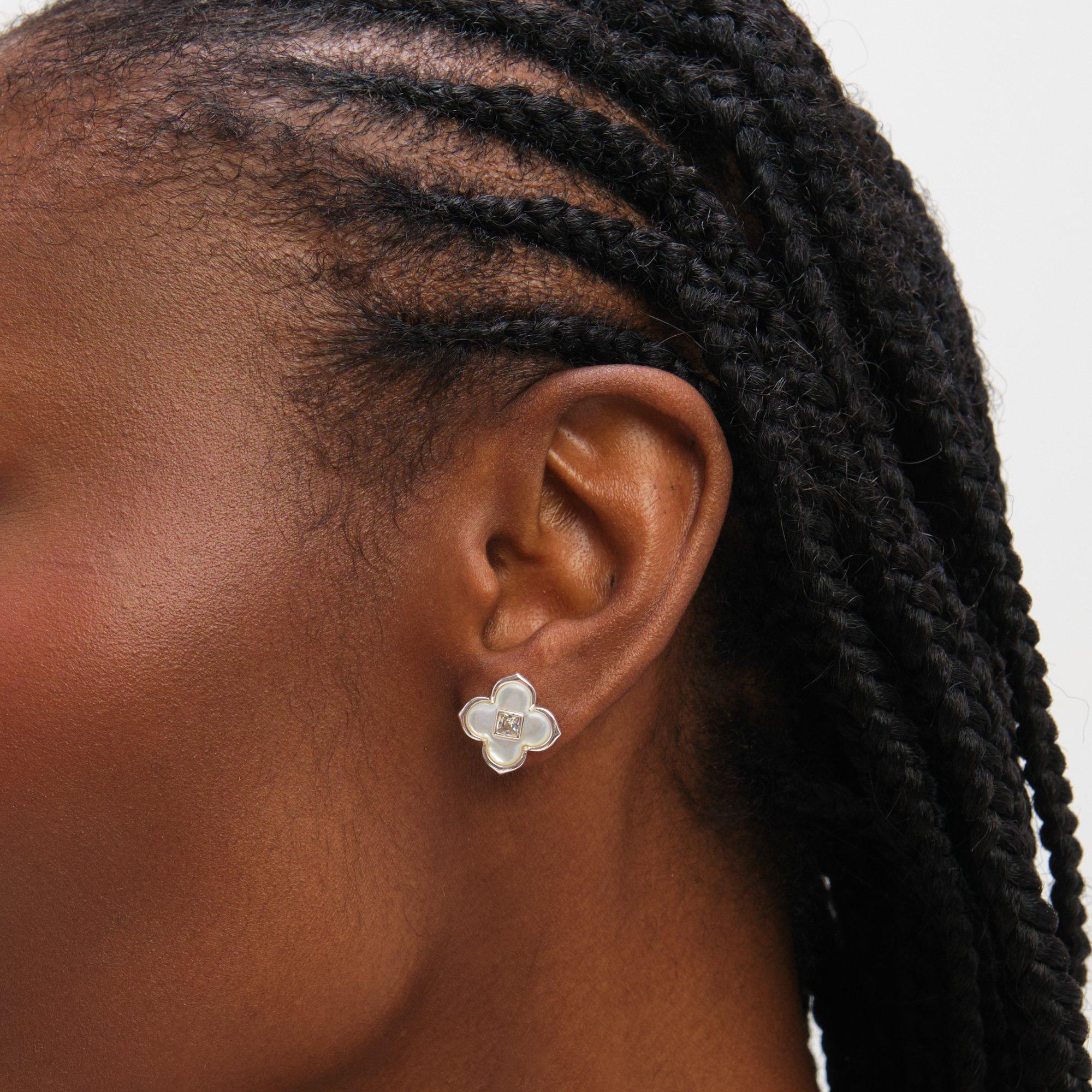 Silver - Inicio - Mother of Pearl Clover Set - Gift Box - 3