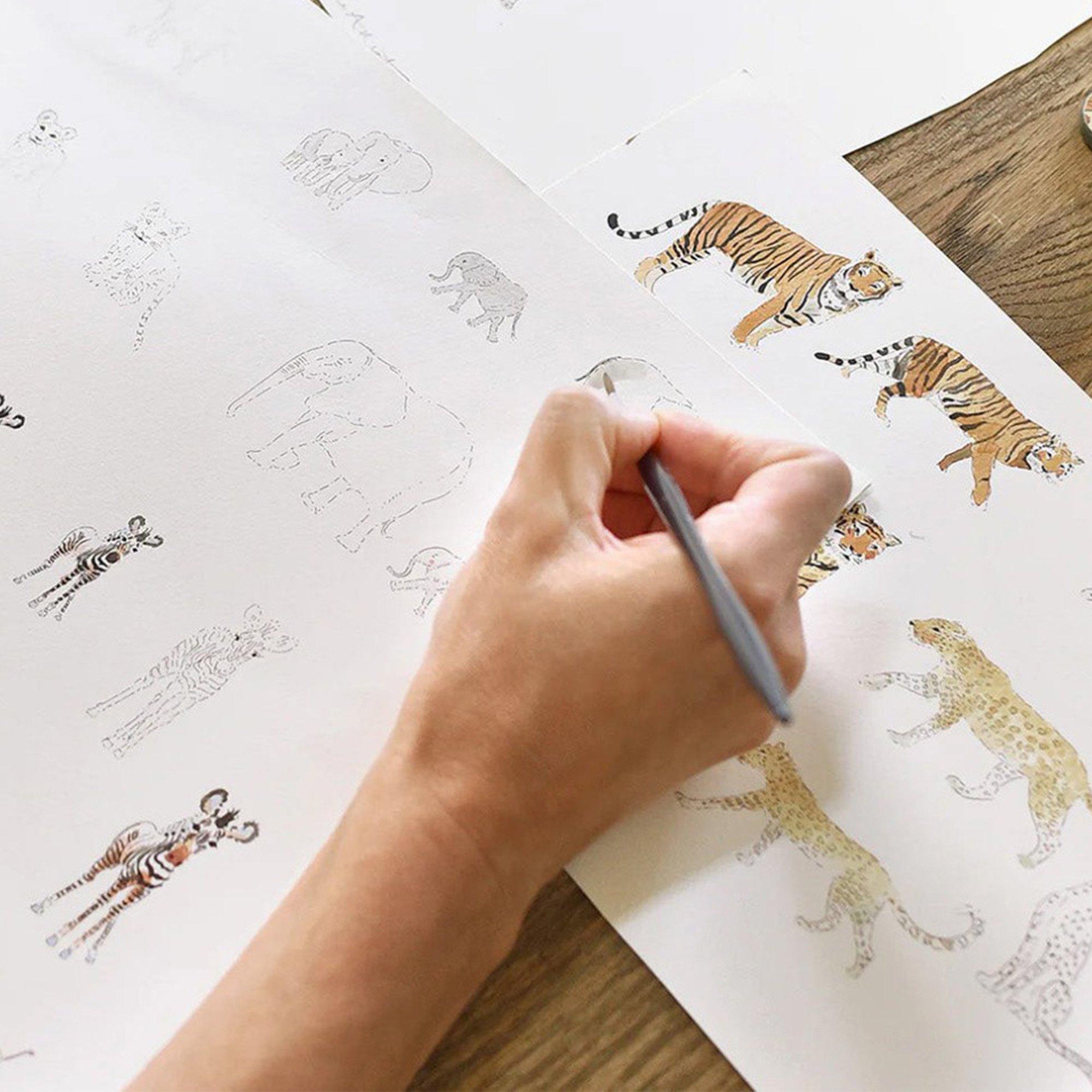 Chalk Blush - Sophie Allport - Animals of the World Wallpaper - 5