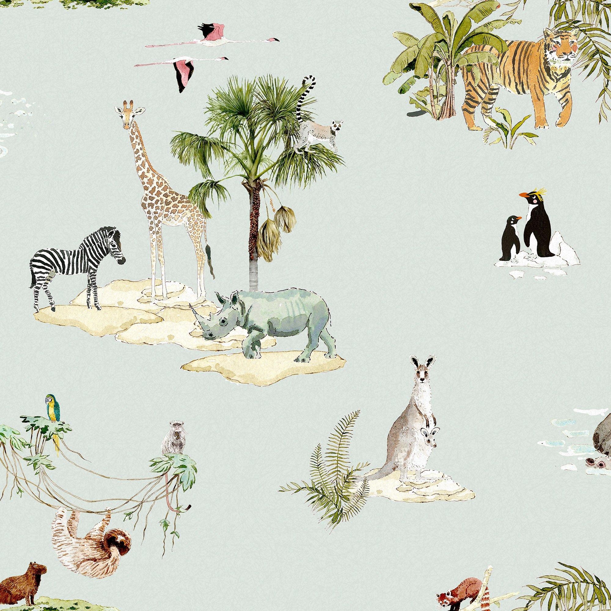 Misty Blue - Sophie Allport - Animals of the World Wallpaper - 1