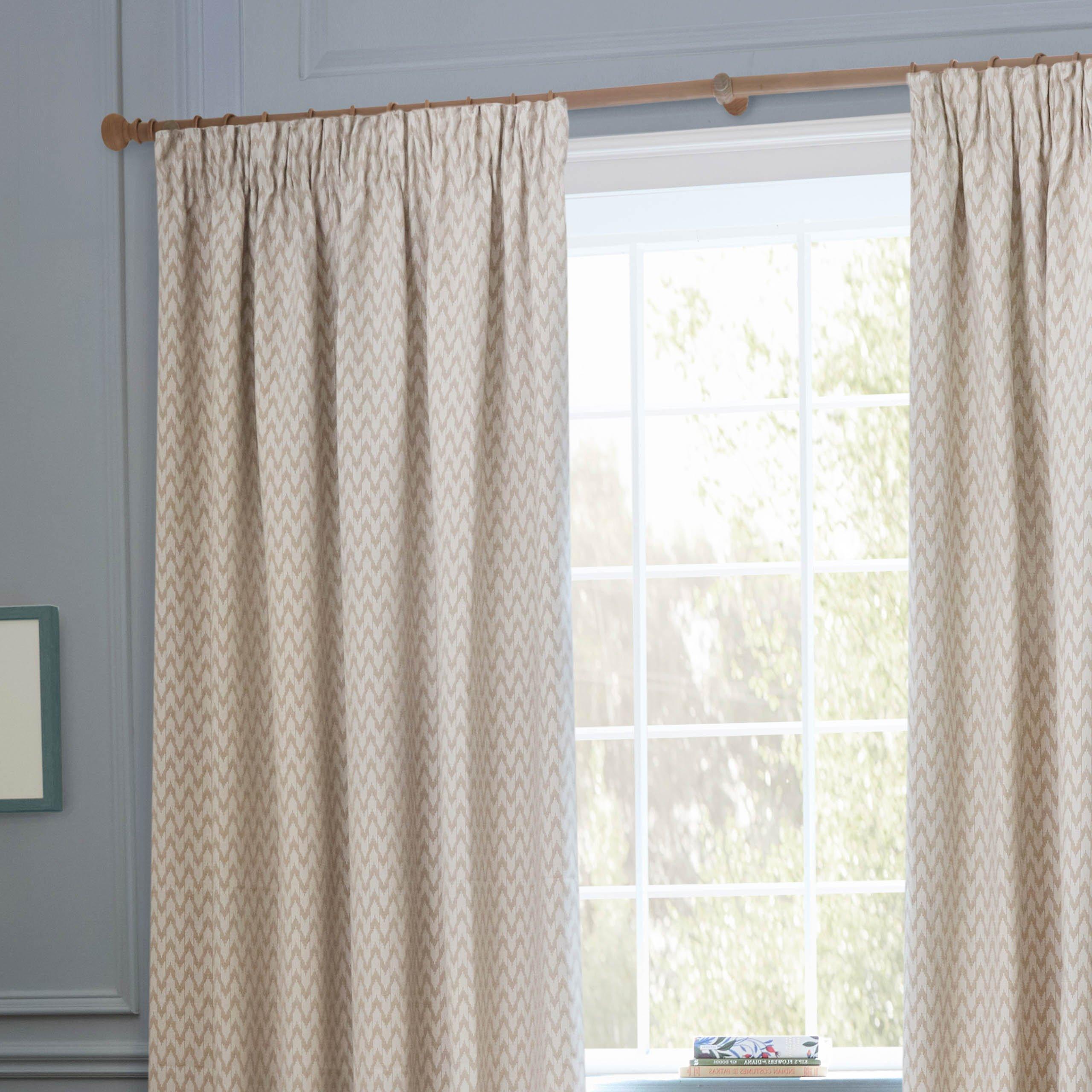 Linen - Sanderson - Porcelain Garden Fully Lined Chenille Pencil Pleat - 4