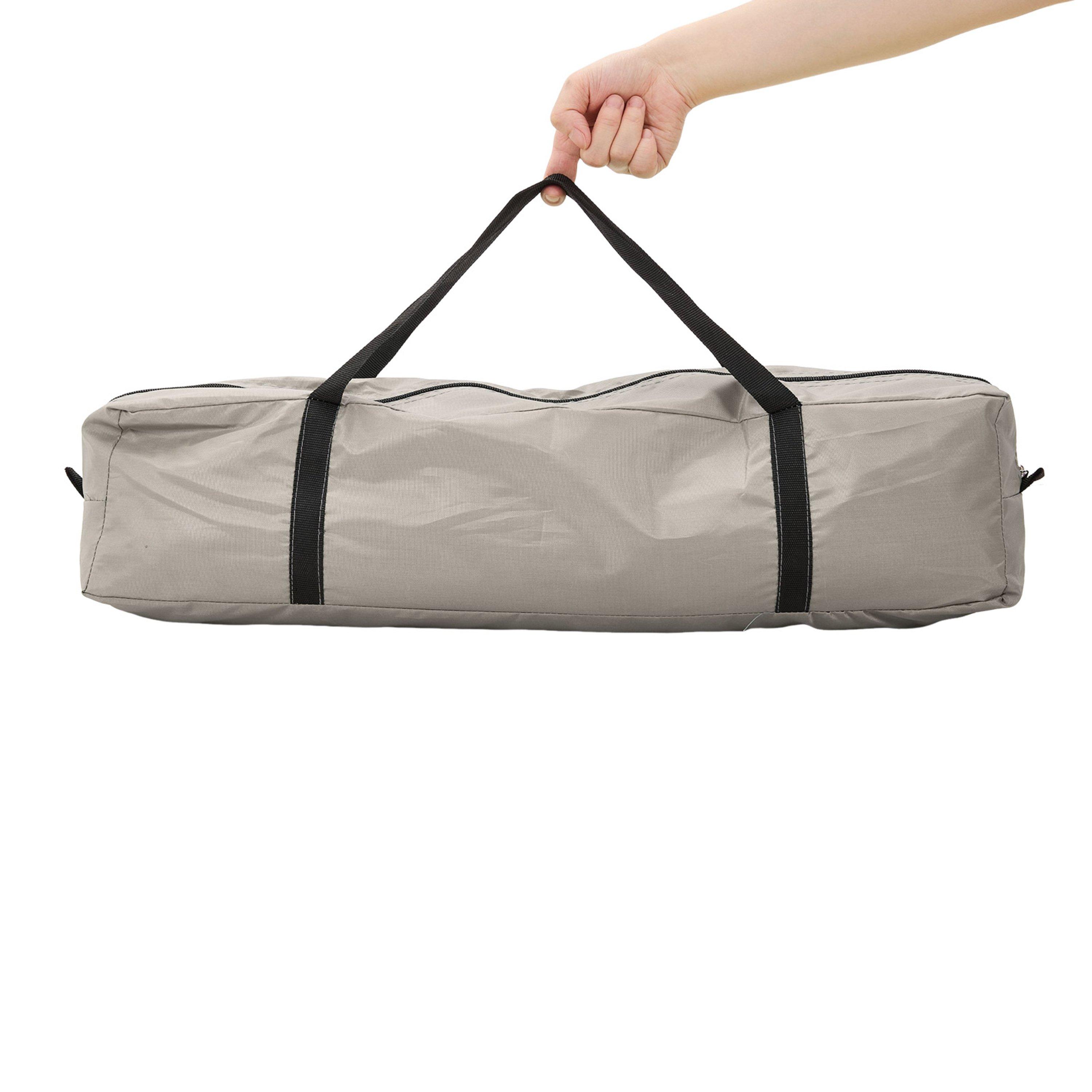 Beige - Breeins - Pop-Up Camping Tent with Convertible Awning Canopy - 14