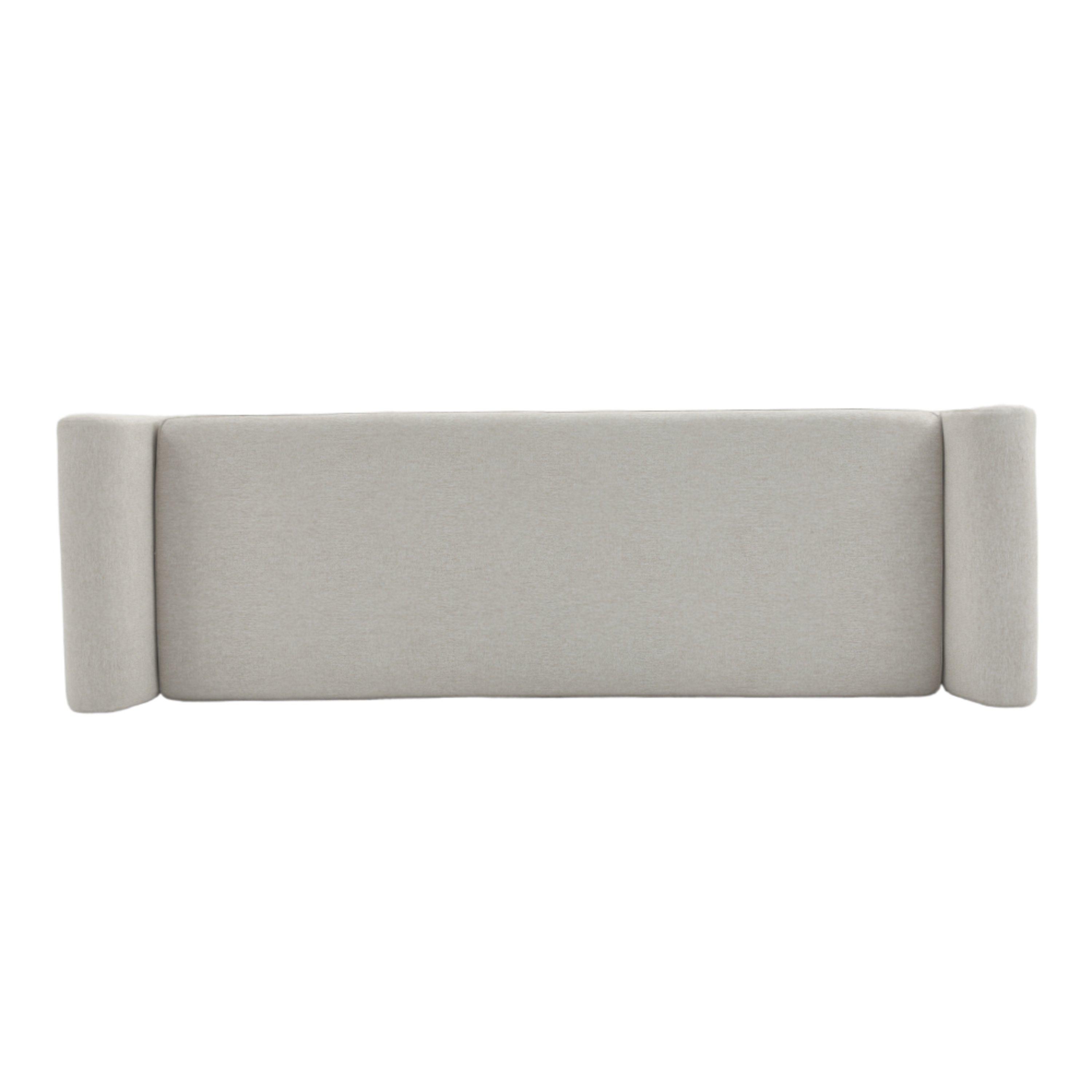 White - Kabinet UK - Linen Upholstered Storage Bench White - 7