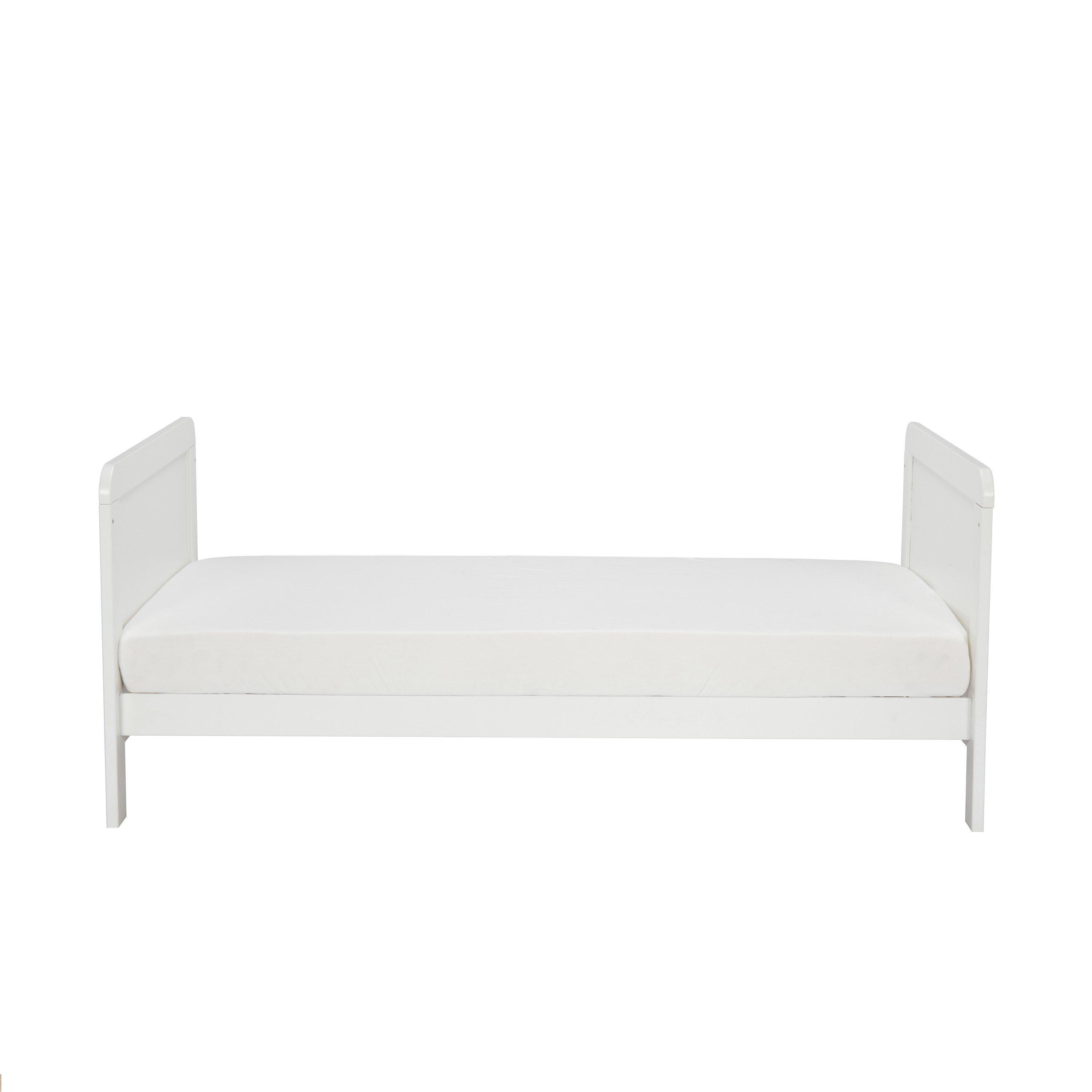 White - Babymore - Babymore Caro Urban Cot Bed - White - 9