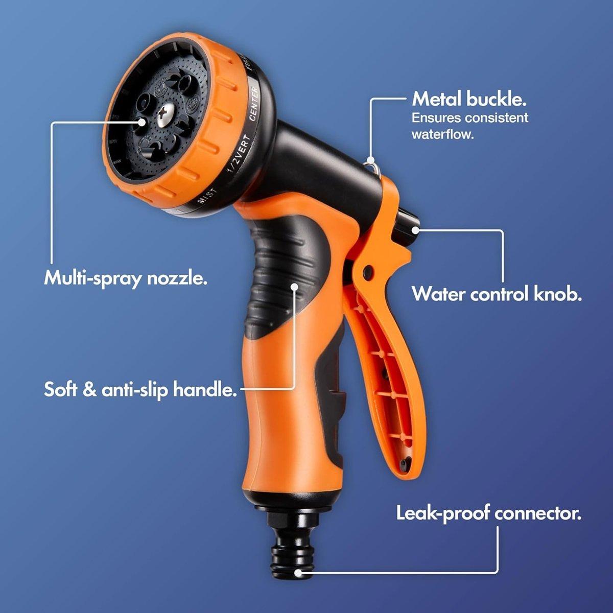 Black - VonHaus - Expandable Garden Hose - 5